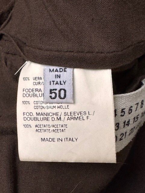 Maison Margiela MAISON MARTIN MARGIELA LEATHER JACKET SIZE 50 Size US M / EU 48-50 / 2 - 8 Thumbnail