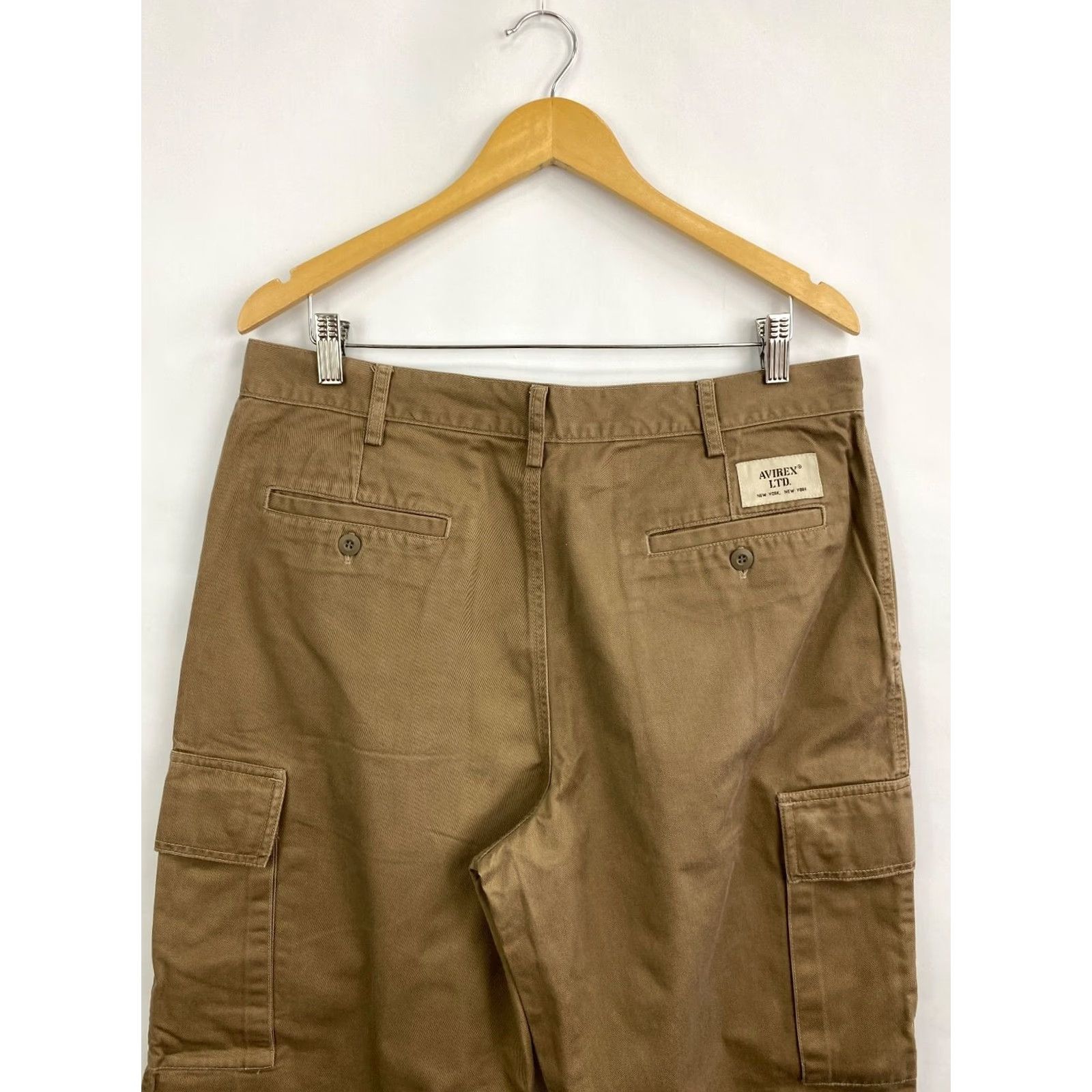 Avirex VINTAGE Avirex Cargo Pants Men 34 Brown Military Tactical Rare Y2K Brown Cargo Pants Mens 34 Vintage 90s 00s Size US 34 / EU 50 - 3 Thumbnail