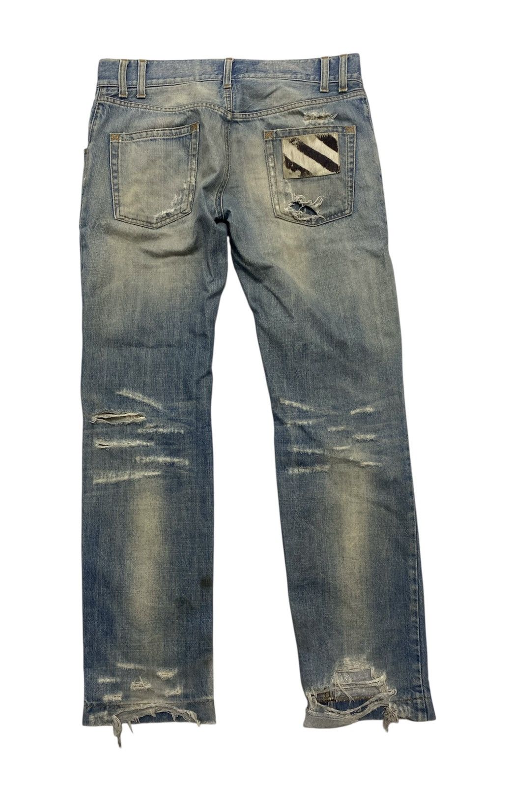 Dolce & Gabbana Dolce & Gabbana Mud Wash Distressed Denim Size US 34 / EU 50 - 3 Thumbnail