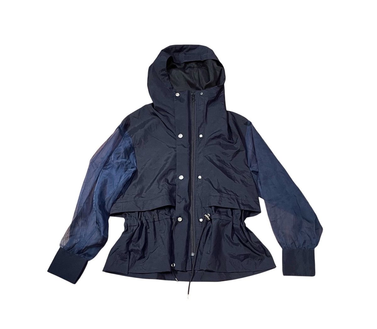 United Arrows TAX FREE 🇺🇸 united tokyo sheer sleeves hooded peplum jacket Size US M / EU 48-50 / 2 - 1 Thumbnail