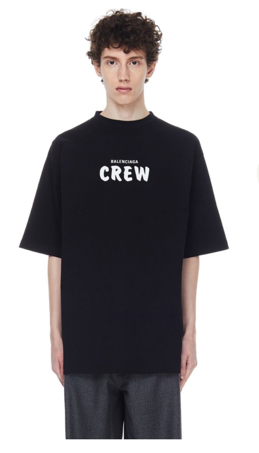 Balenciaga Balenciaga Crew Logo T-shirt Size US S / EU 44-46 / 1 - 10 Thumbnail