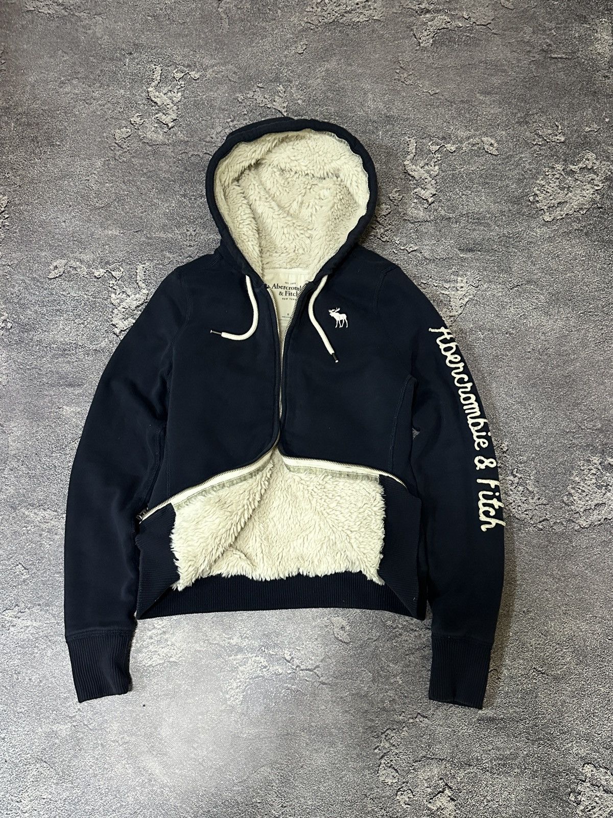 Abercrombie & Fitch If Six Was Nine Style Faux Fur Zip Hoodie Y2K Abercrombie Size US M / EU 48-50 / 2 - 1 Thumbnail