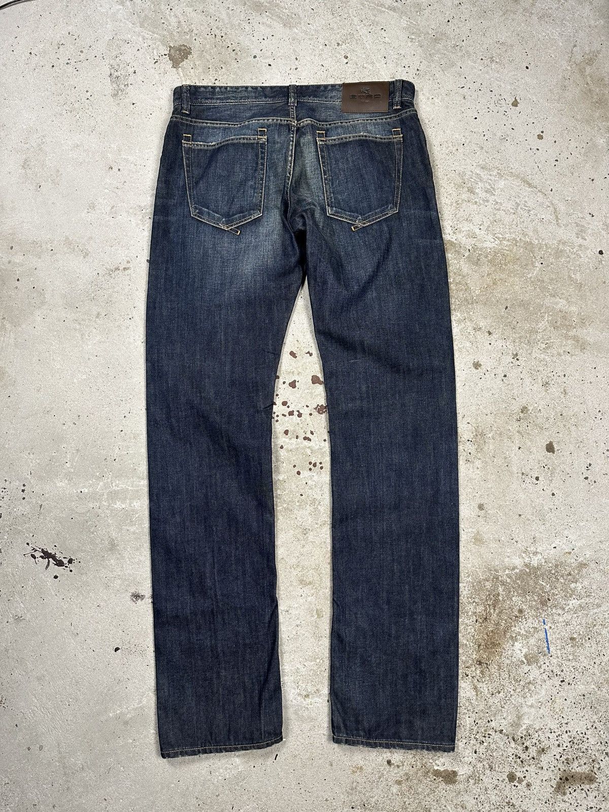 Etro Etro Italia 34 Milano Navy Denim Pants Jeans Flag Size US 34 / EU 50 - 2 Thumbnail