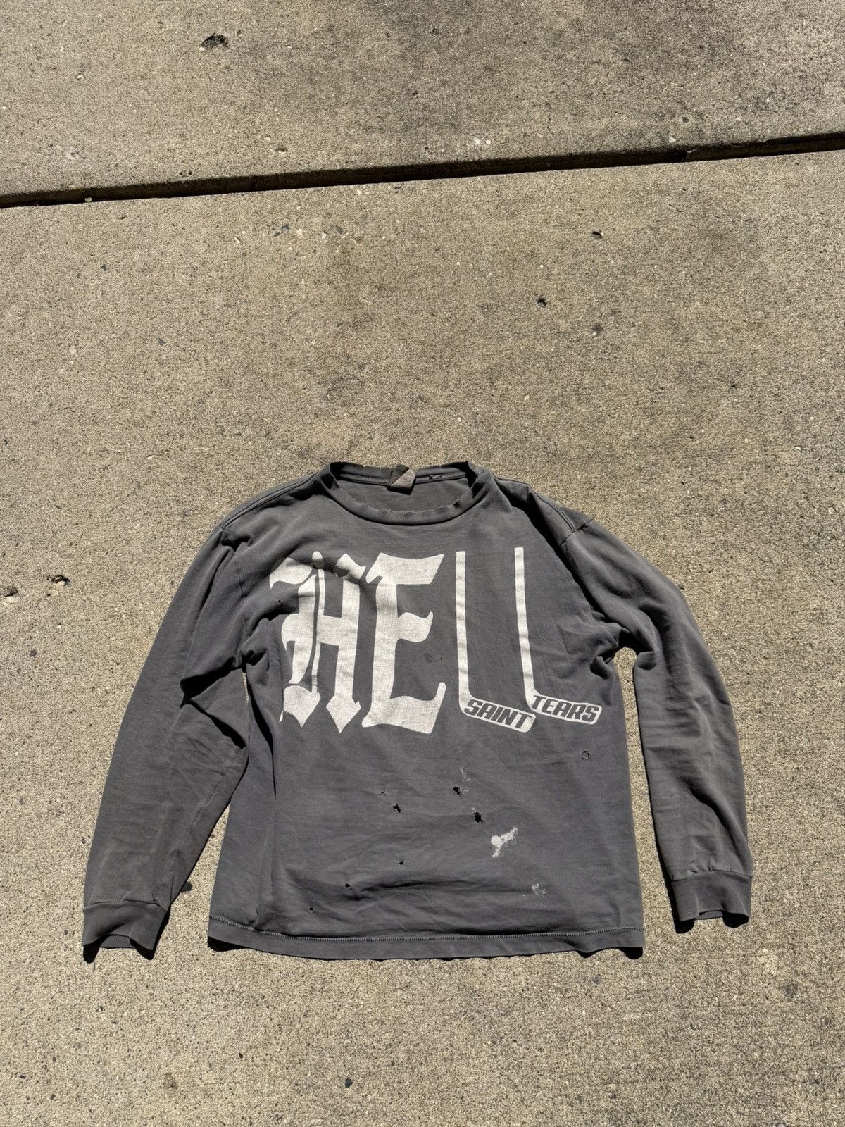 SAINT M×××××× DENIM TEARS HELL ロンT Saint Tears Long Sleeve | Grailed