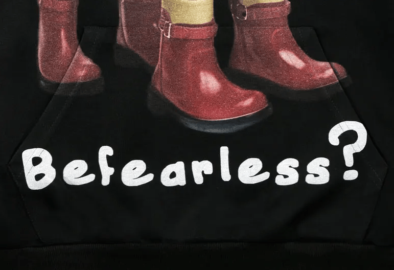 Japanese Brand × Vintage "Fearless-M" Hooded Sweatshirt Size US M / EU 48-50 / 2 - 4 Thumbnail
