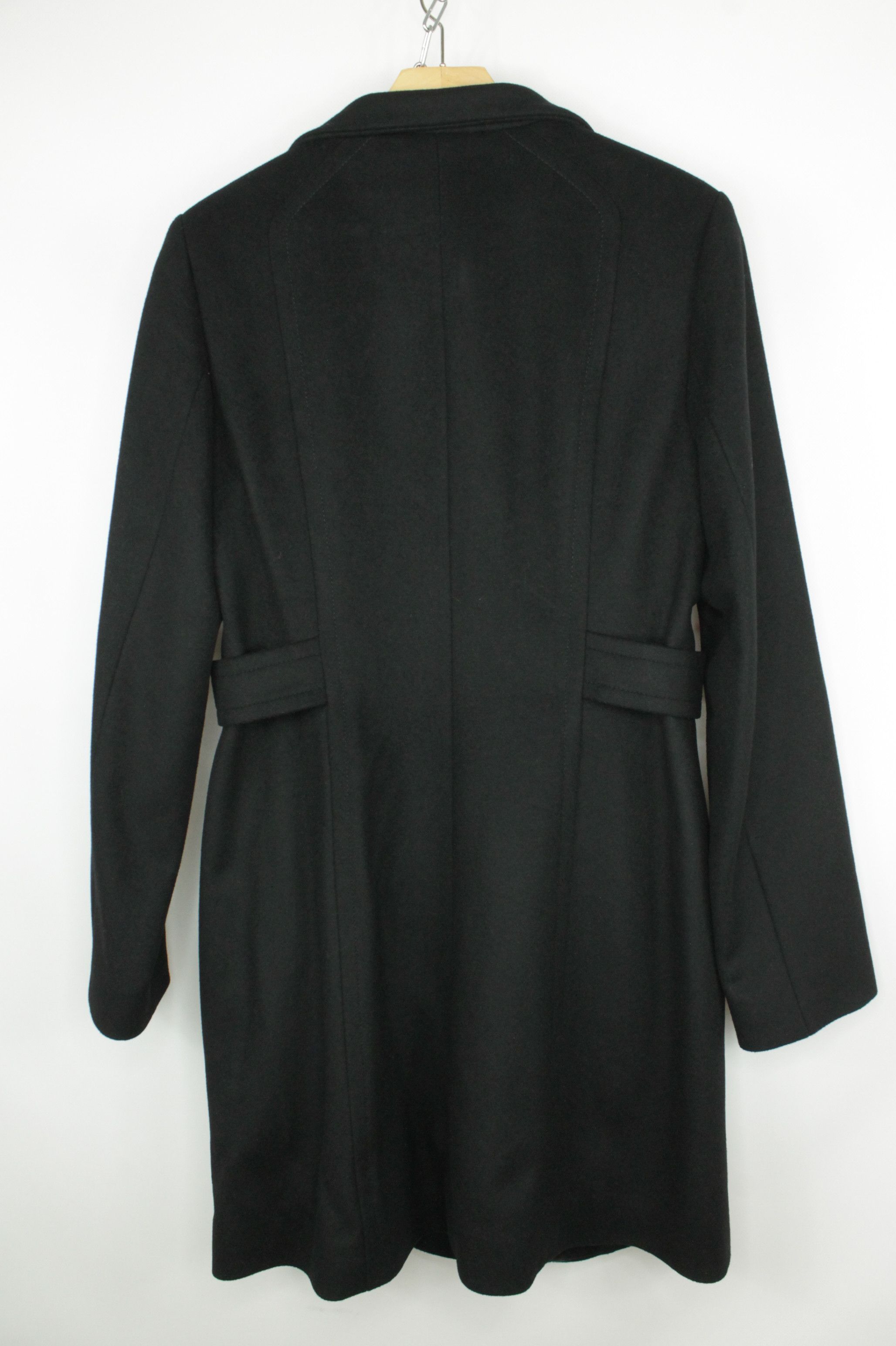 Hugo Boss Hugo Boss Clelina Black Wool Cashmere Tailored Coat Size M / US 6-8 / IT 42-44 - 5 Thumbnail