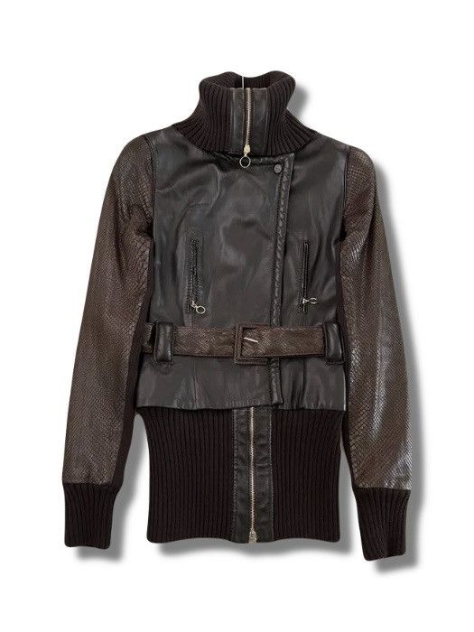 Givenchy FW2003 Givenchy Runway Phyton Leather Jacket Size S / US 4 / IT 40 - 3 Thumbnail