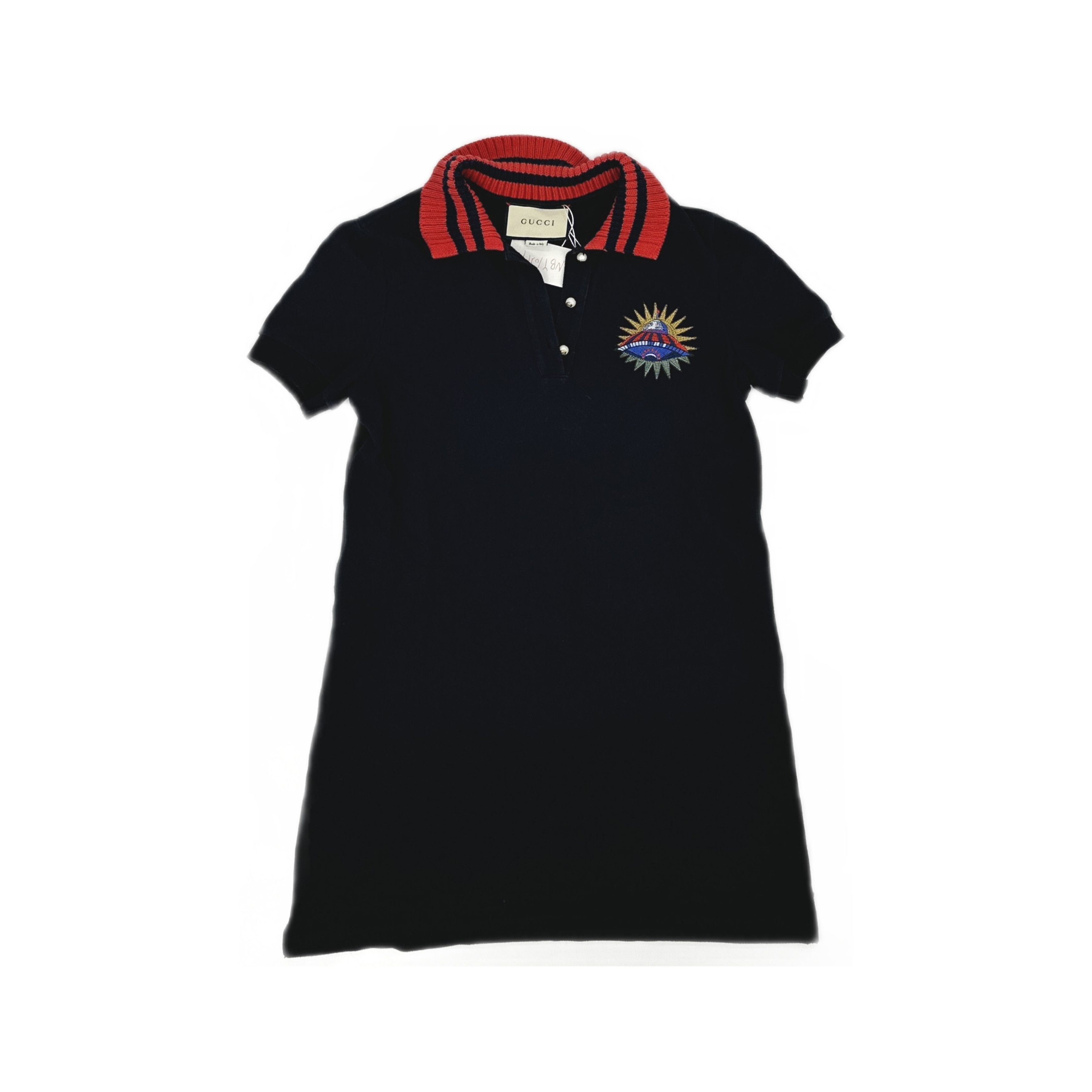Gucci Gucci UFO Embroidery Polo Mini Dress Size S Size S / US 4 / IT 40 - 1 Thumbnail
