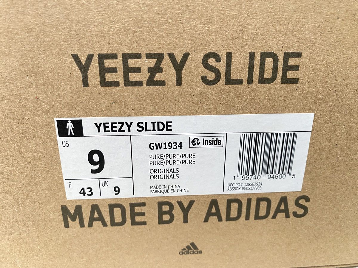 Adidas × Yeezy Yeezy Slides Pure Size US 9 / EU 42 - 8 Thumbnail