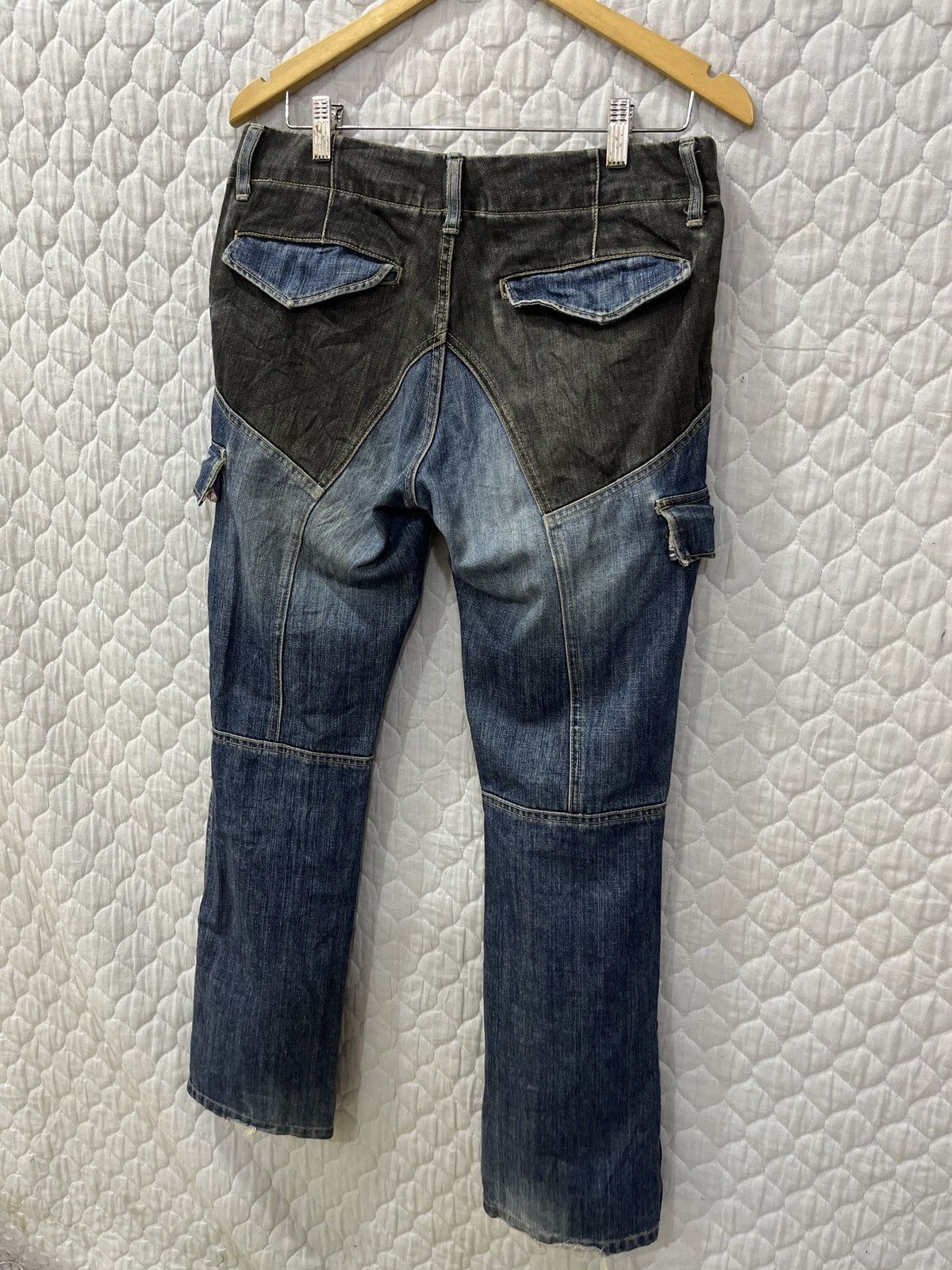 Le Grande Bleu (L.G.B.) 🔥🔥🔥ARCHIVE PPFM PATCHWORK DENIM Size US 33 - 3 Thumbnail