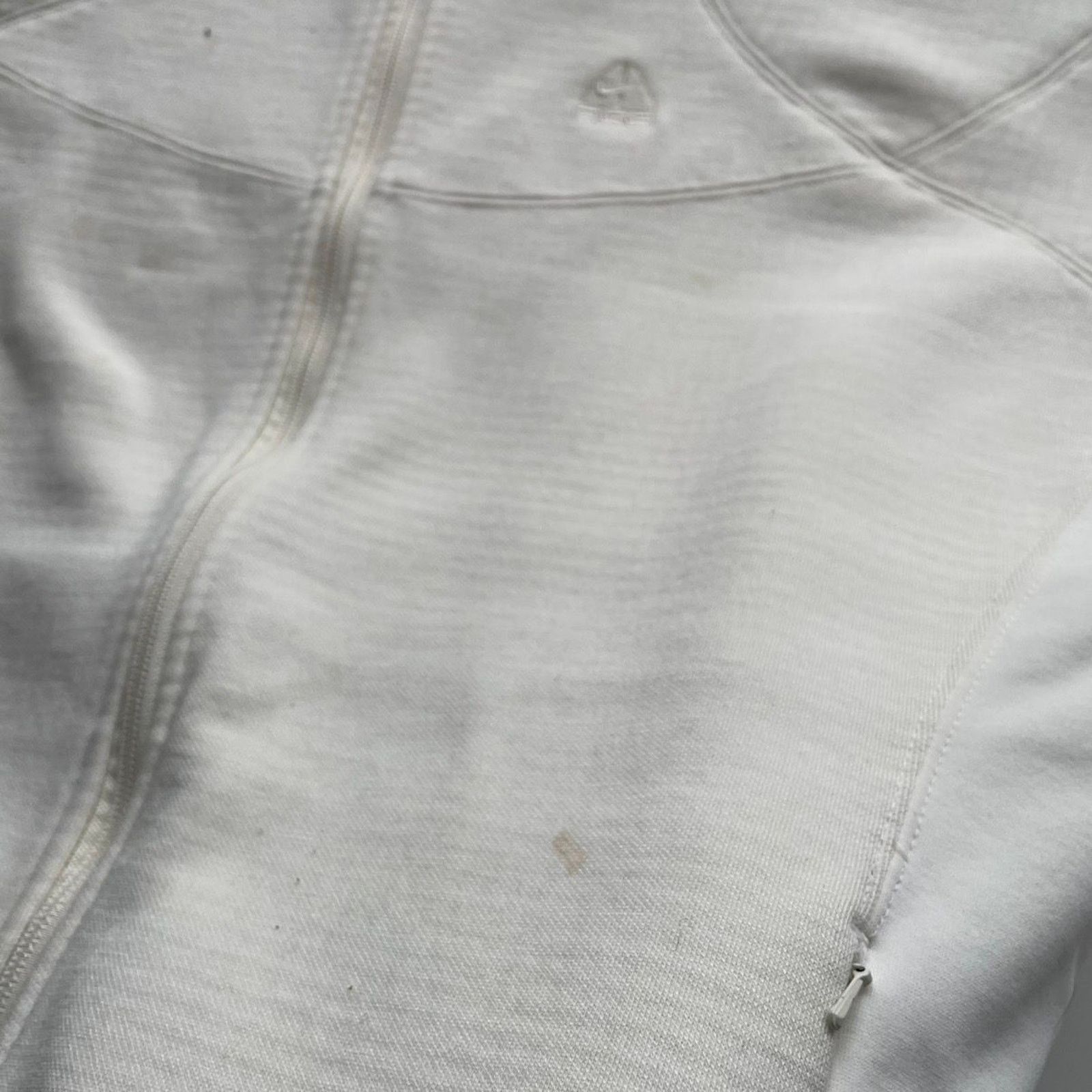 Nike × Nike ACG × Vintage Vintage Y2K Nike ACG Thermal Fleece Jacket White Women's XL Size XL / US 12-14 / IT 48-50 - 5 Thumbnail