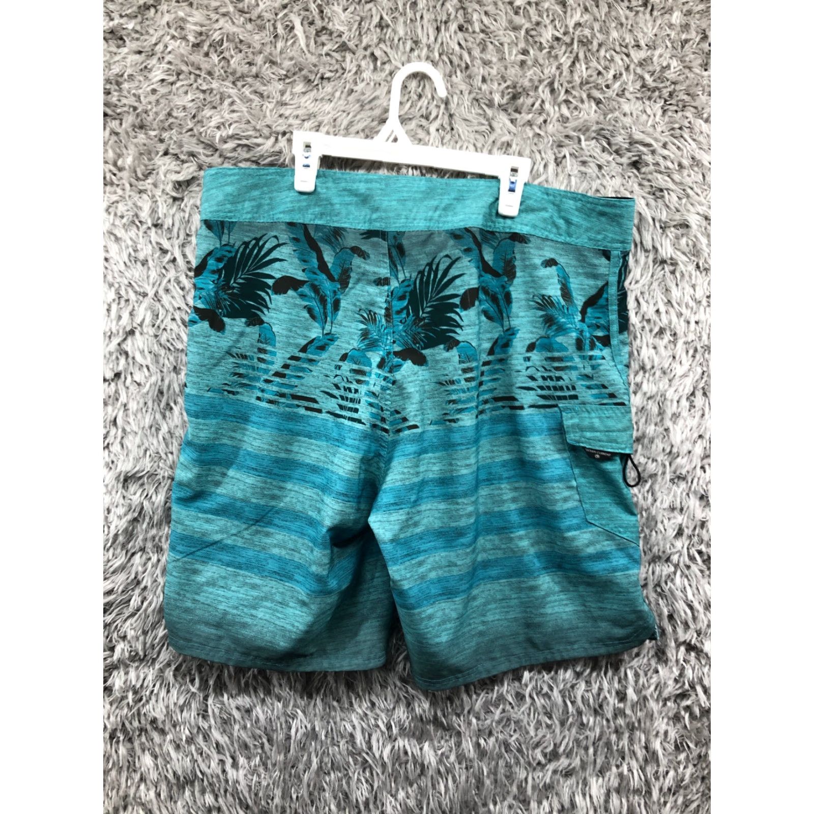 Swims Ocean Current Mens Hybrid Board Shorts 38 Green Swim 10" Inseam Stretch Regular Men Bottom Size US 36 / EU 52 - 6 Thumbnail