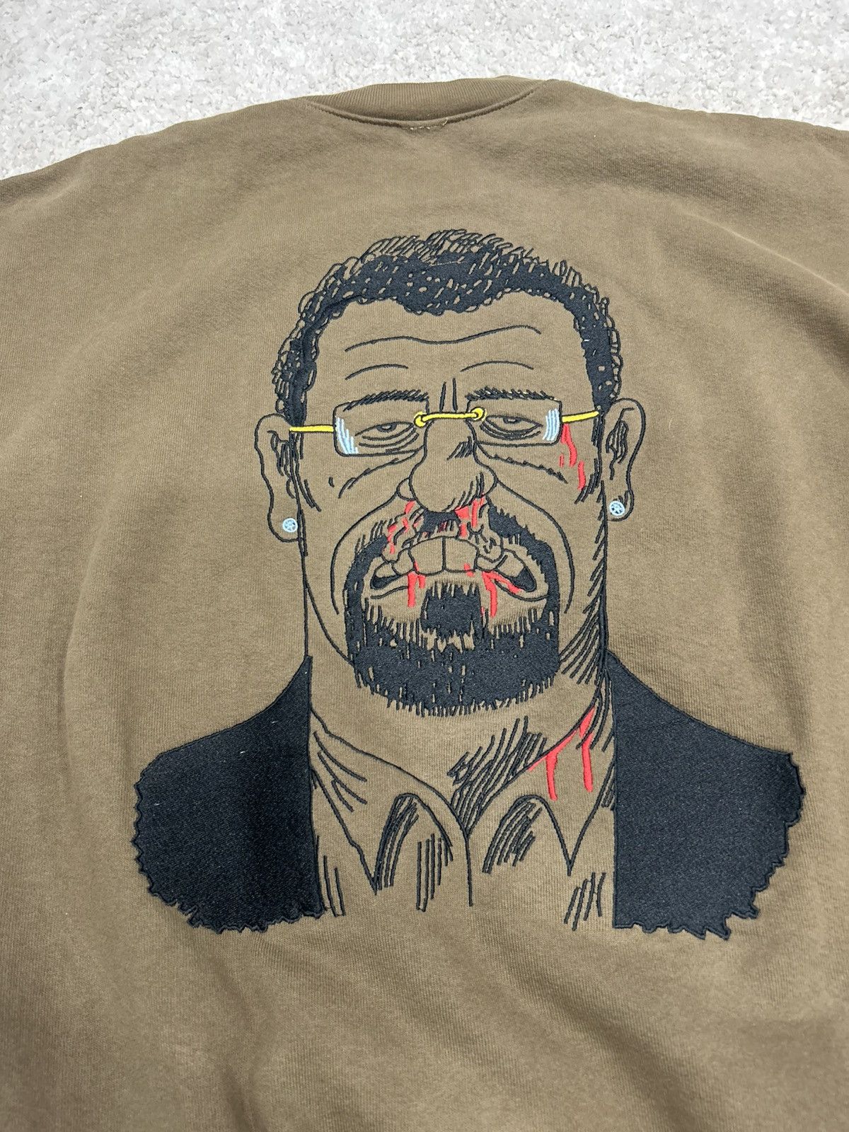 A24 Uncut gems back embroidery crewneck sweater BROWN LARGE A24 Size US L / EU 52-54 / 3 - 6 Thumbnail