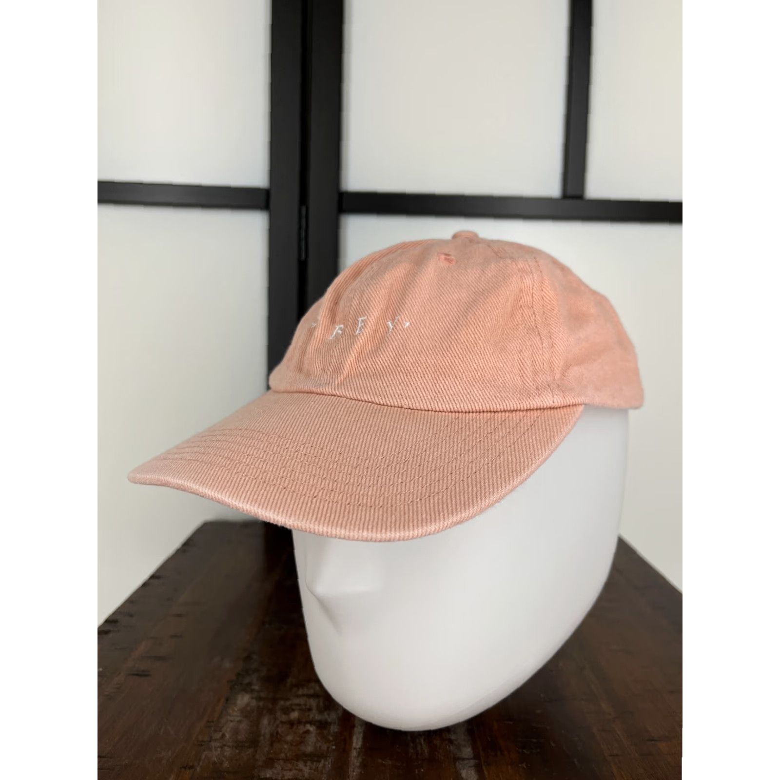 Obey OBEY Hat Cap One Size Pink Cotton Twill Adjustable Surf Beach Logo Strap Back Women Baseball Cap 90s Aloha Beach Accessories Mens Girls Size ONE SIZE - 5 Thumbnail