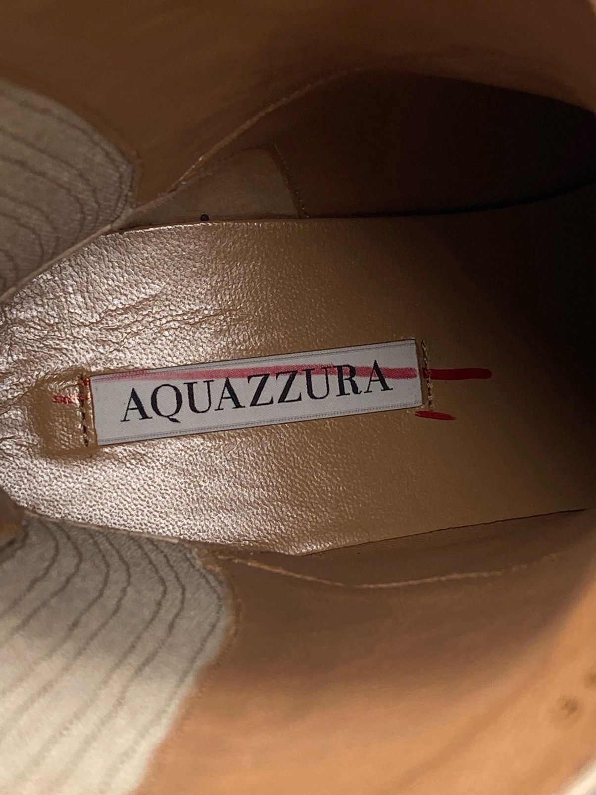 Aquazzura Aquazzura Saint Honore Leather Combat Booties size 39 Size US 9 / IT 39 - 9 Thumbnail