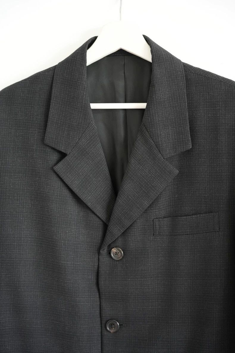 Yohji Yamamoto Yohji Yamamoto size m 80s dark plaid suits Size 36R - 4 Thumbnail