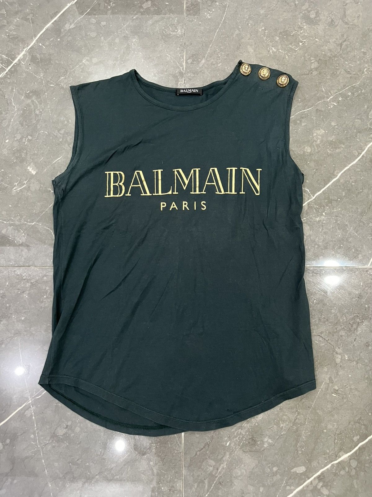 【新品】BALMAIN　レディース　タンクトップ　FR34　XS 新品】BALMAIN レディース タンクトップ FR34 XS