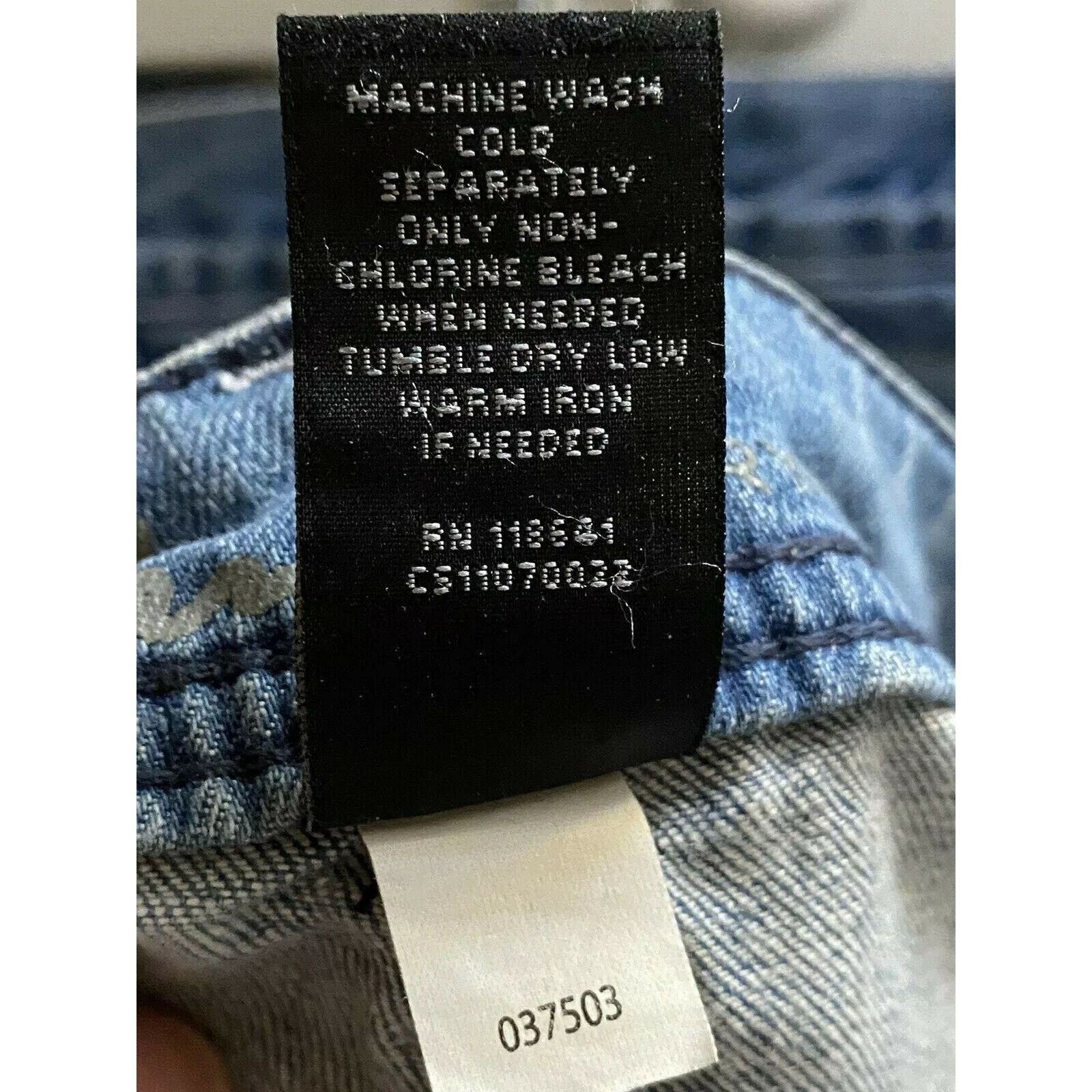 Vintage Lane Bryant Distress Straight Leg Relax Denim Jeans Plus 24 Size 42" / US 20 - 6 Thumbnail