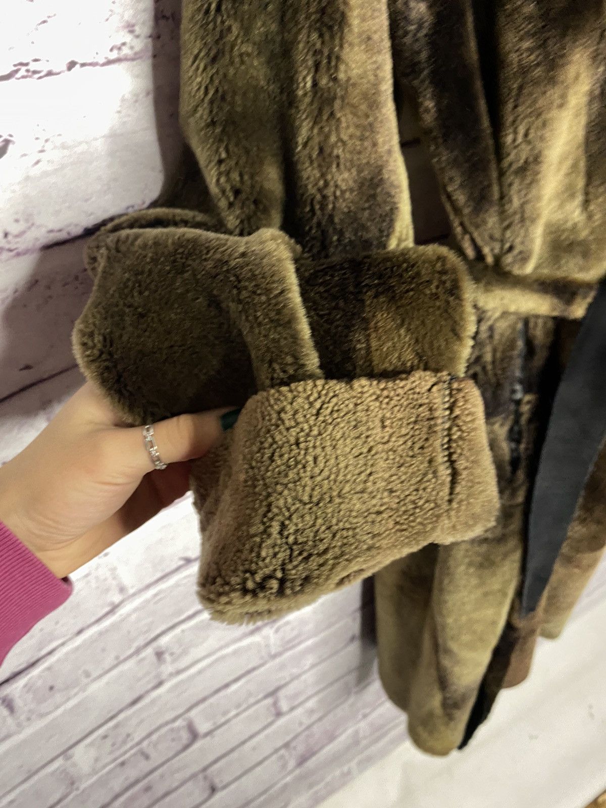 Other women's natural fur coat double-sided with belt vintage Size S / US 4 / IT 40 - 23 Thumbnail