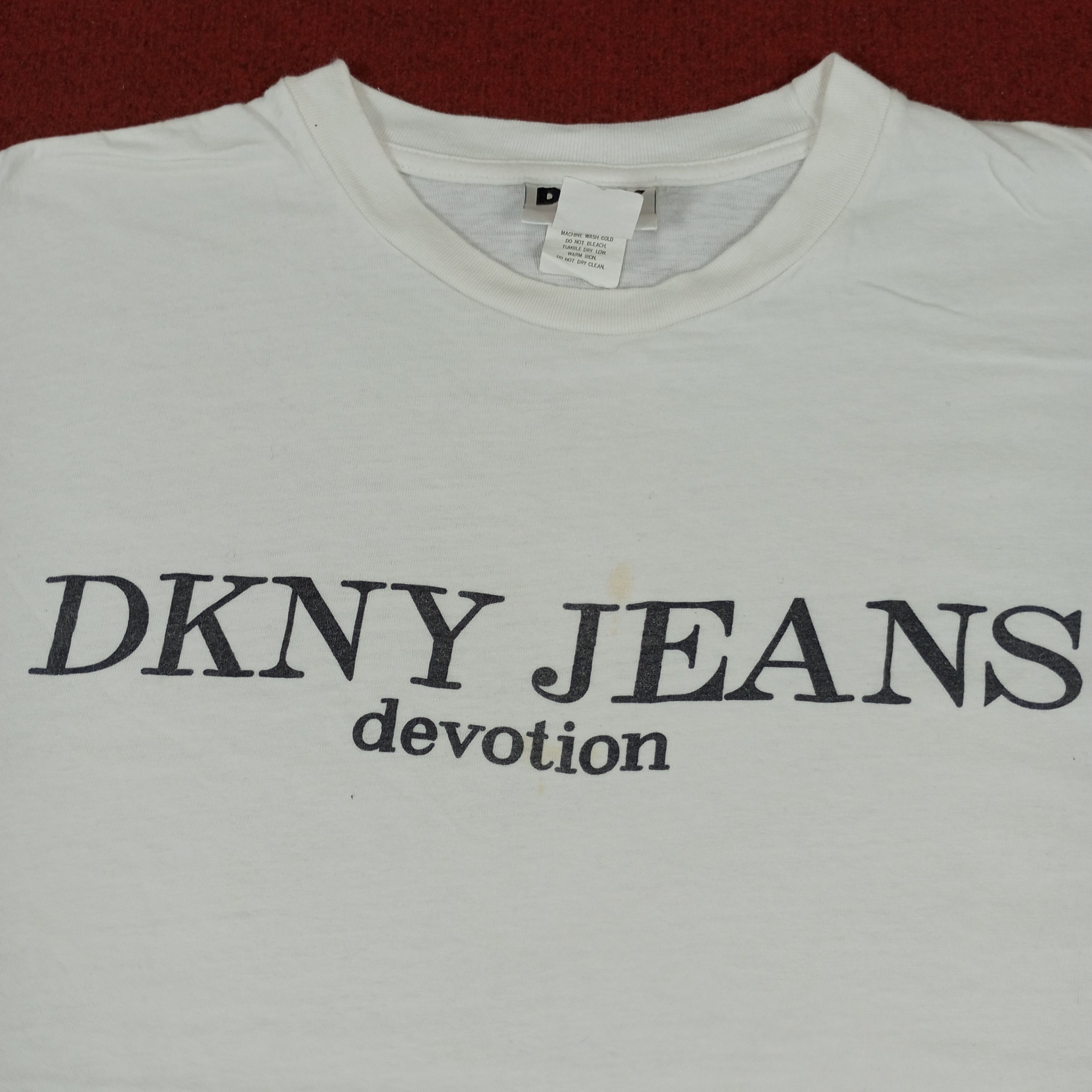 DKNY × Vintage DKNY Jeans Streetwear Style Vintage Tshirt Size US XL / EU 56 / 4 - 2 Thumbnail