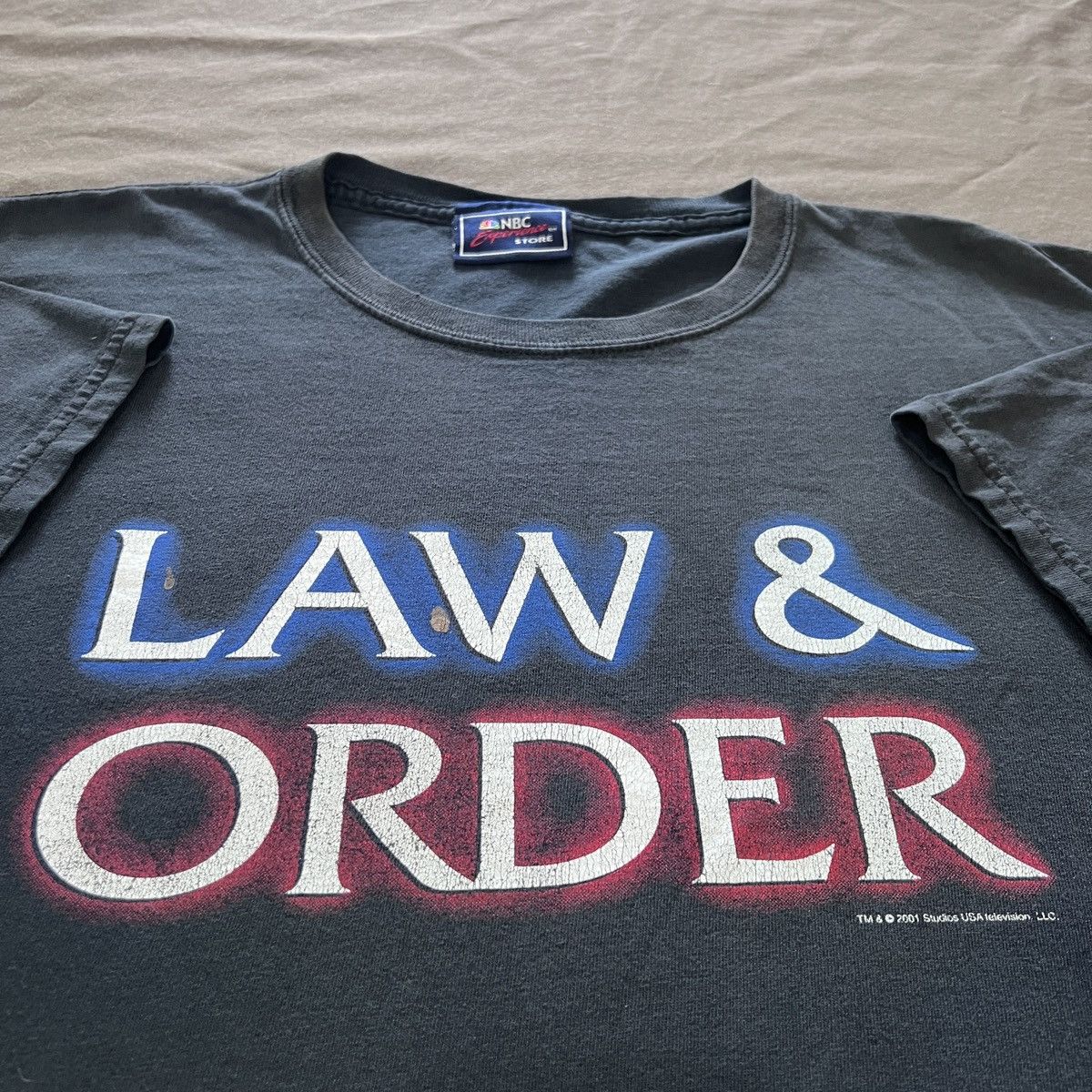 Vintage Law & Order TV series Movie Tee Faded
