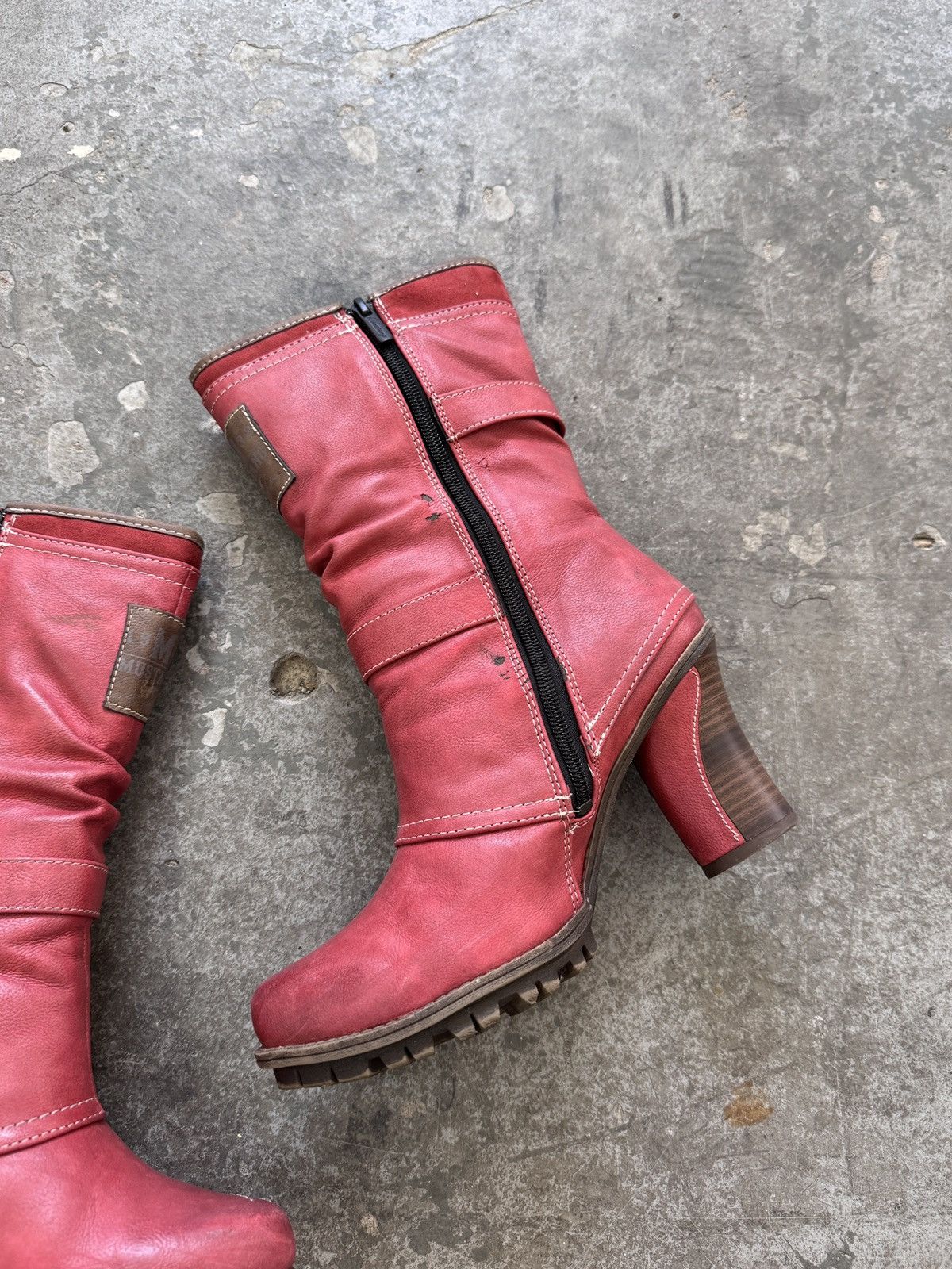 Vintage Mustang Vintage Biker Heel Boots Size US 8 / IT 38 - 6 Thumbnail