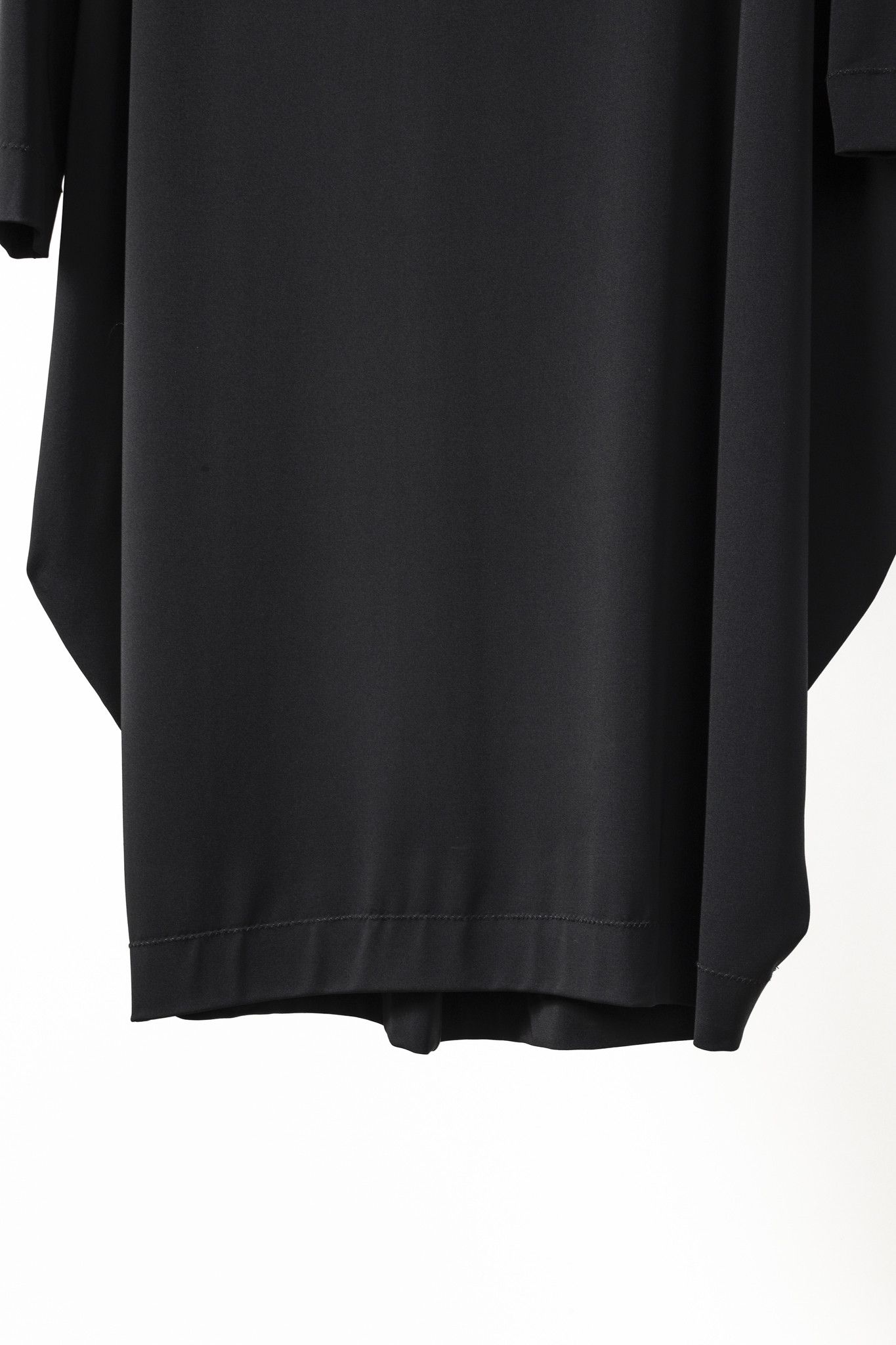 Marie Saint Pierre Marie Saint Pierre Black Crepe Leather-Bow Long-Sleeve Dress Size L / US 10 / IT 46 - 8 Thumbnail