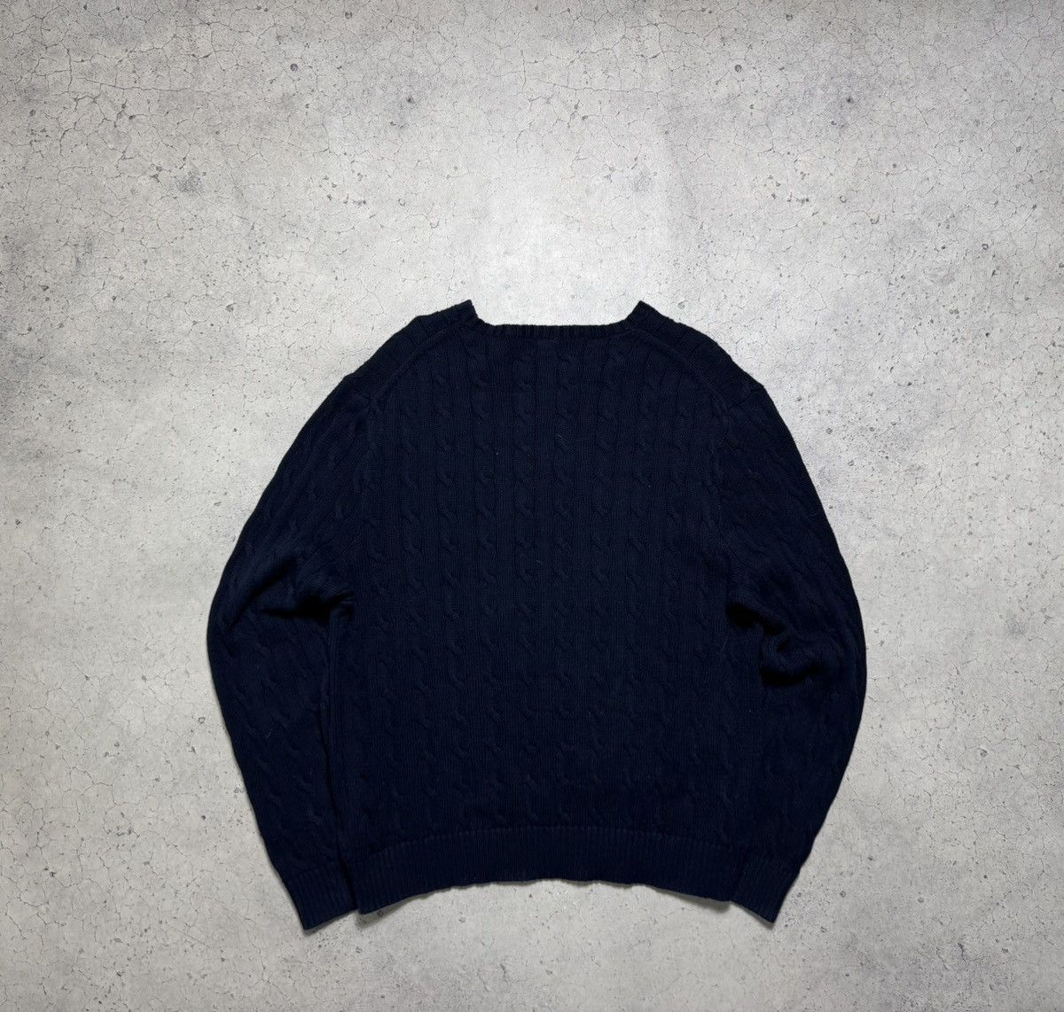 Polo Ralph Lauren Polo Ralph Lauren Navy Cable Knit Sweater PRL Size XXL Size US XXL / EU 58 / 5 - 9 Thumbnail