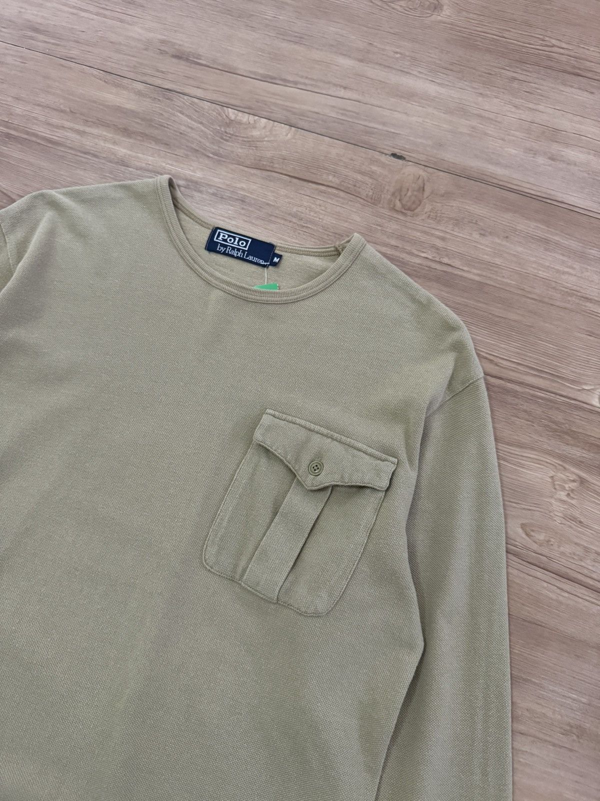 Polo Ralph Lauren Vintage 90’s Polos Ralph Lauren Pocket Tee LS Size US M / EU 48-50 / 2 - 2 Thumbnail