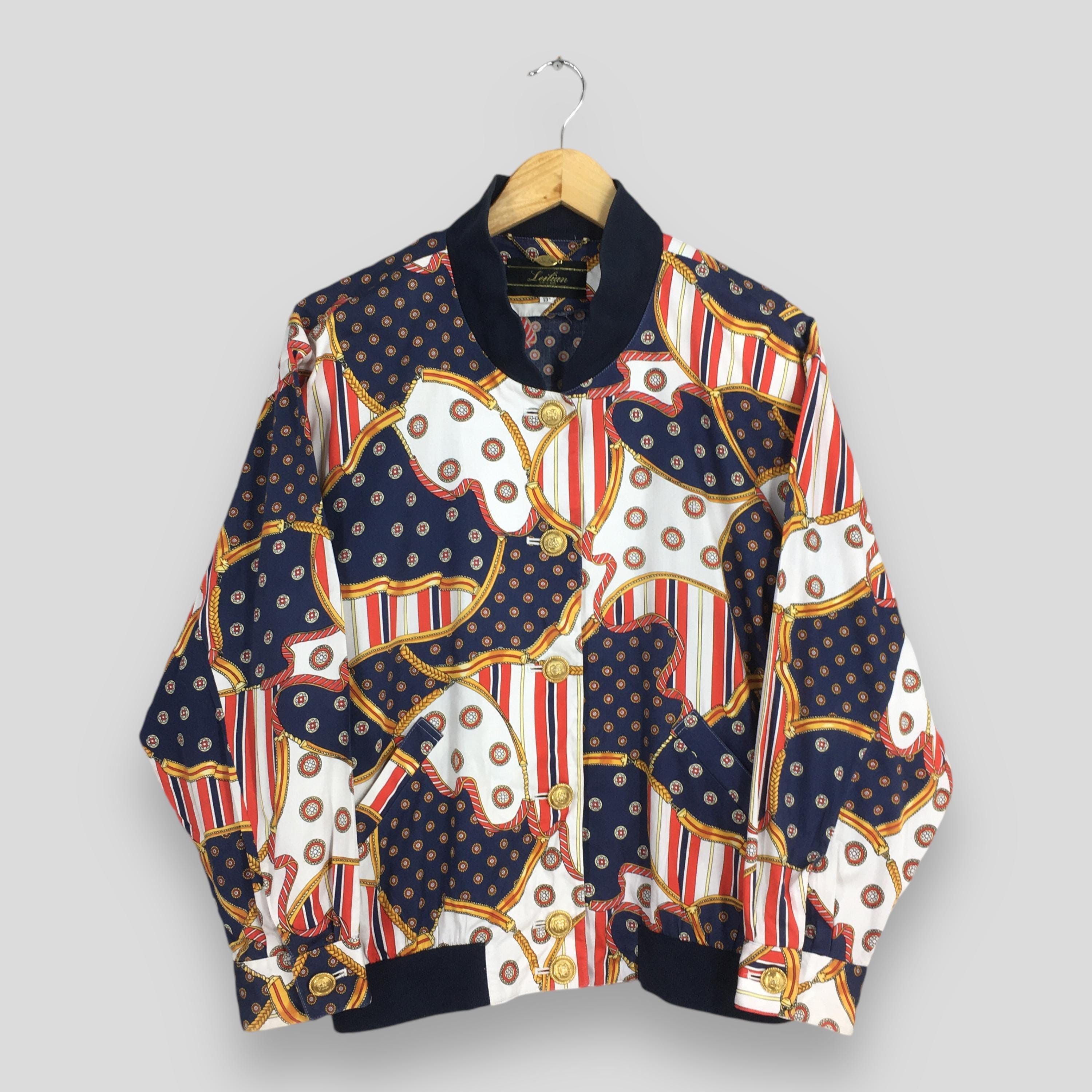 Vintage Vintage 90s Baroque Gold Chain Luxury Light Jacket Large Size US L / EU 52-54 / 3 - 1 Thumbnail