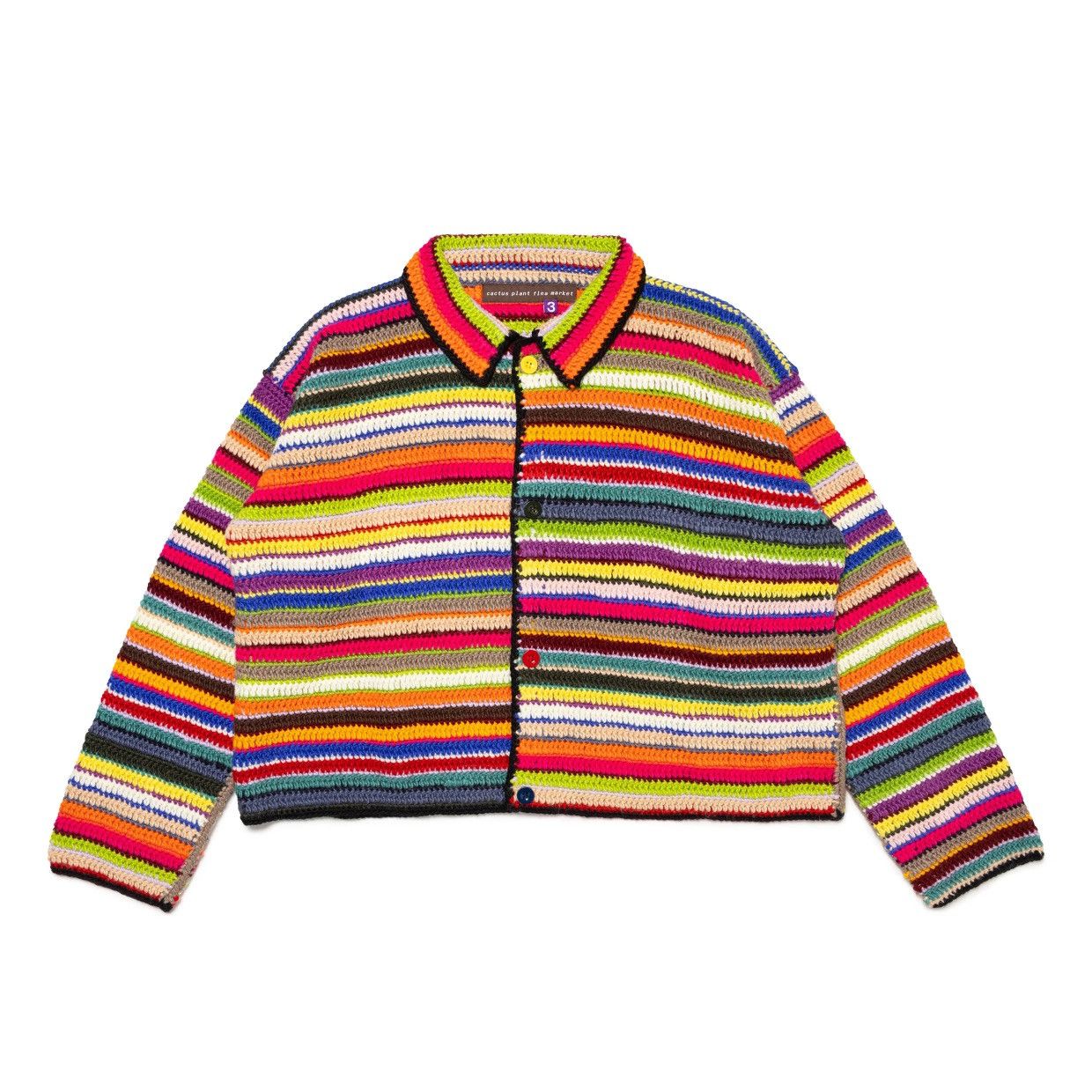 Rare 2023 CACTUS PLANT FLEA MARKET CROCHET KNIT CARDIGAN (XL) Grailed