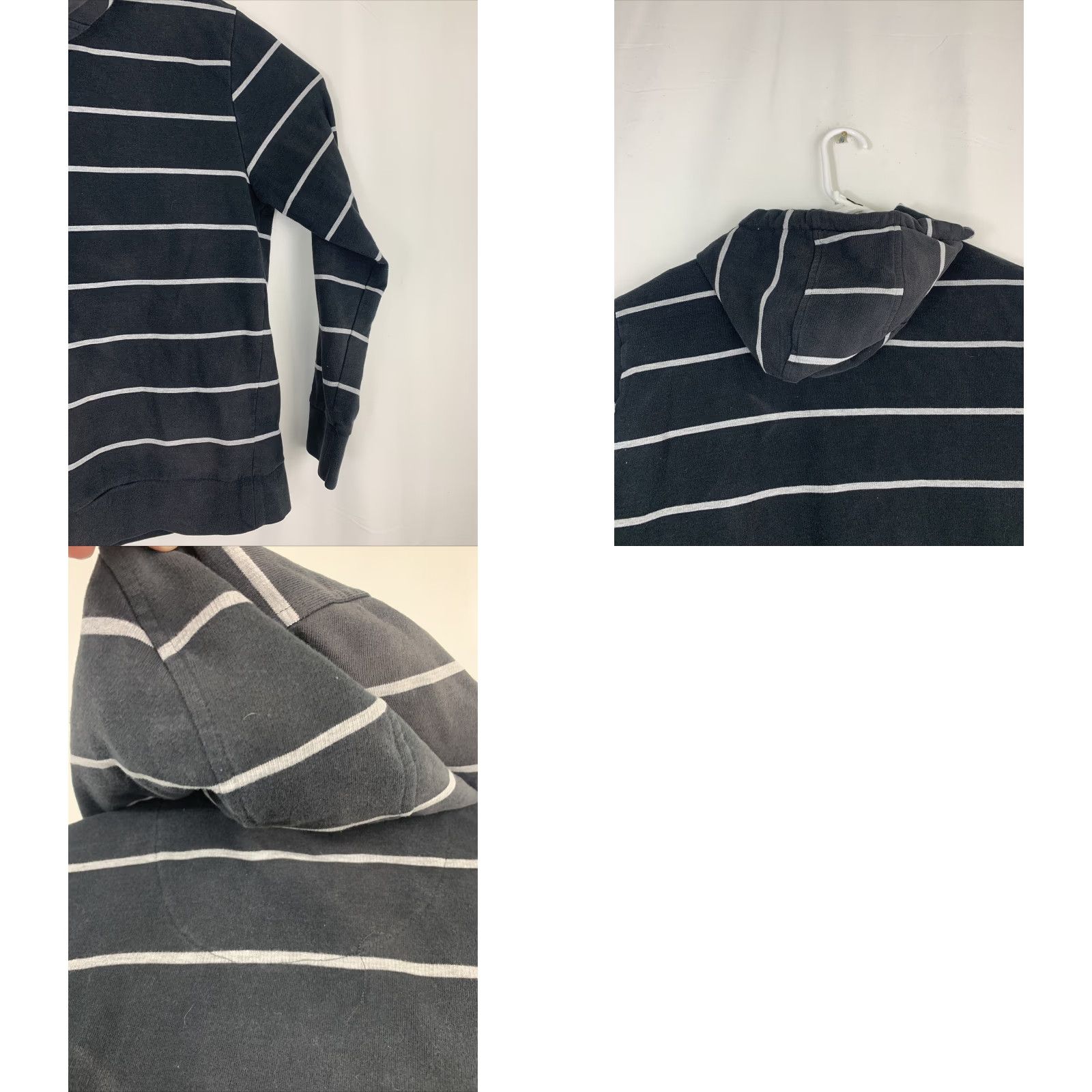 Primitive Primitive Apparel Hoodie Mens XL Black Striped Pullover Skateboarding L/S Size US XL / EU 56 / 4 - 9 Thumbnail