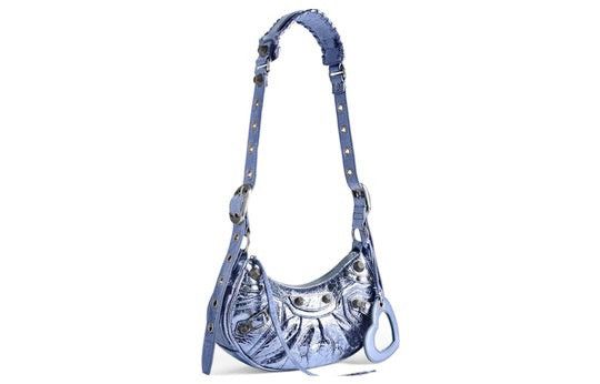 Balenciaga Balenciaga Le Cagole XS Shoulder Bag Metallized 'Purple' Size ONE SIZE - 2 Thumbnail