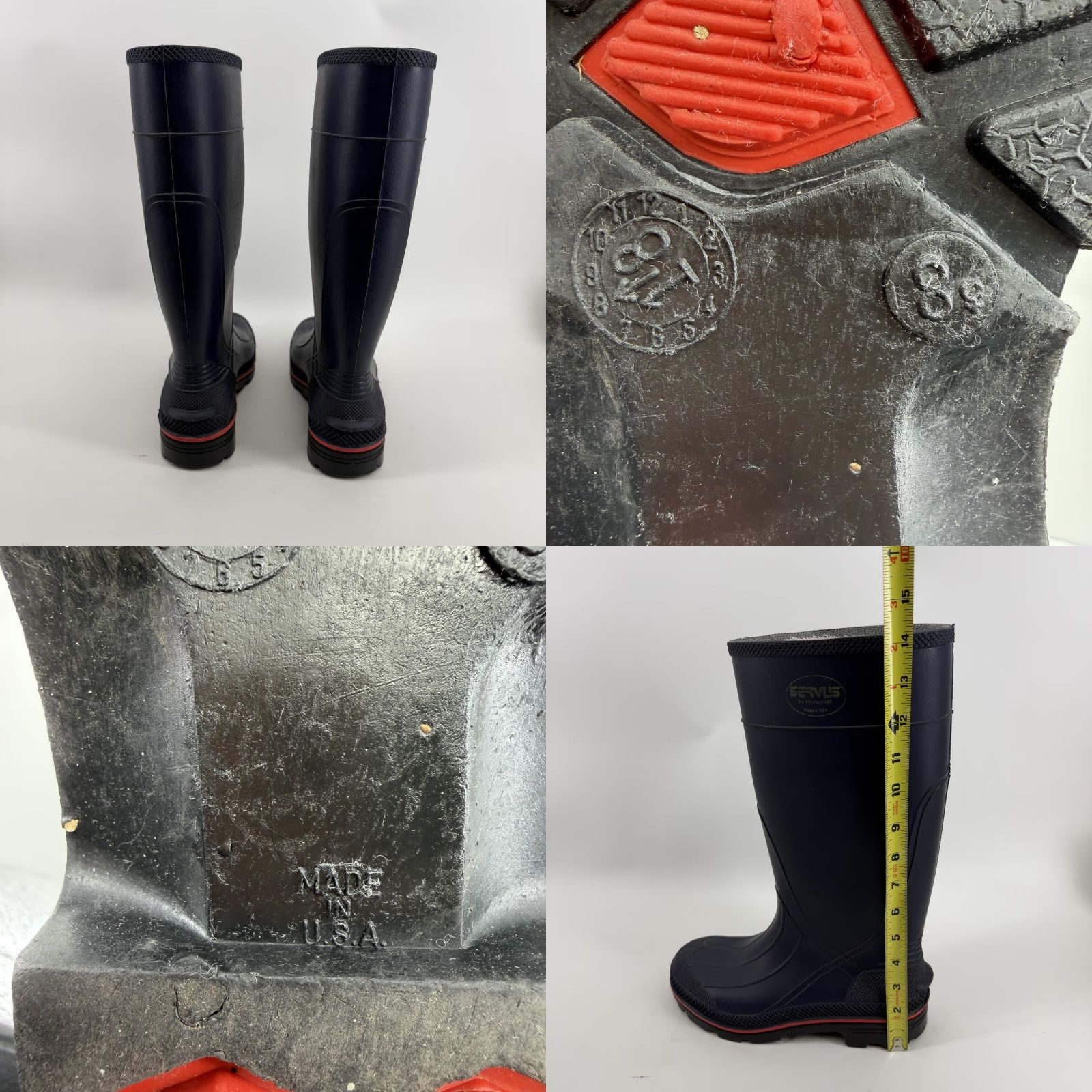 Vintage Servus Rain Boots Mens 8 Blue Rubber Waterproof Slip Resistant Mid-Calf Workwear Boots Mens Blue Rubber Waterproof Slip Resistant Boots Size US 8 / EU 41 - 8 Thumbnail