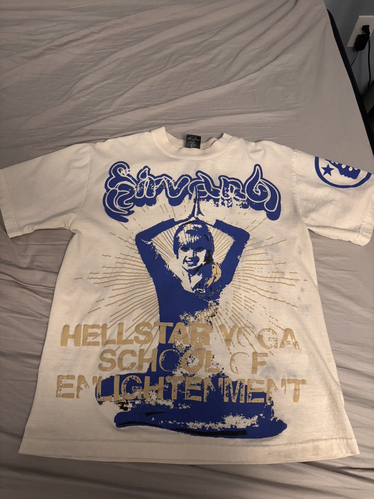HELLSTAR HELLSTAR STUDIOS YOGA CREAM TEE Size US S / EU 44-46 / 1 - 1 Thumbnail