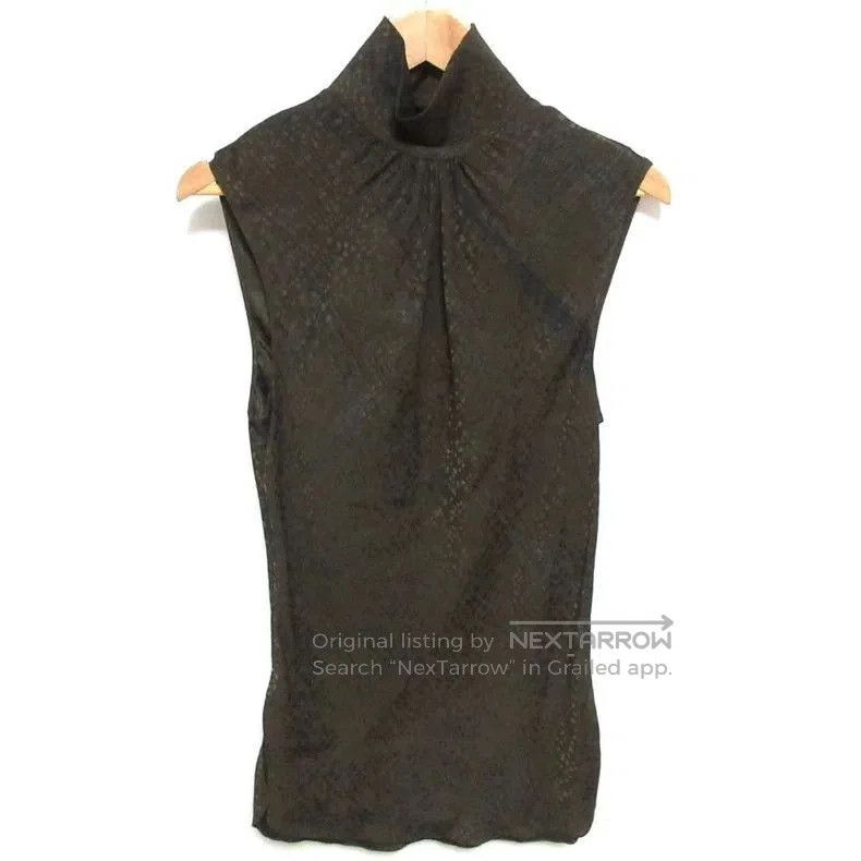 Hermes Hermes Silk High Neck Sleeveless Top. Size US M / EU 48-50 / 2 - 1 Thumbnail