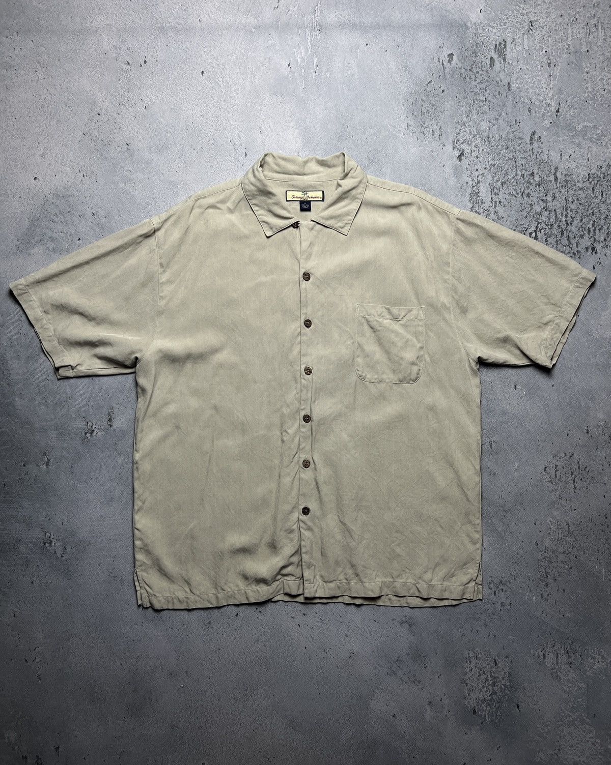 Tommy Bahama Tommy Bahama Beige 100% Silk Hawaiian Button Up Shirt y2k Size US XL / EU 56 / 4 - 2 Thumbnail
