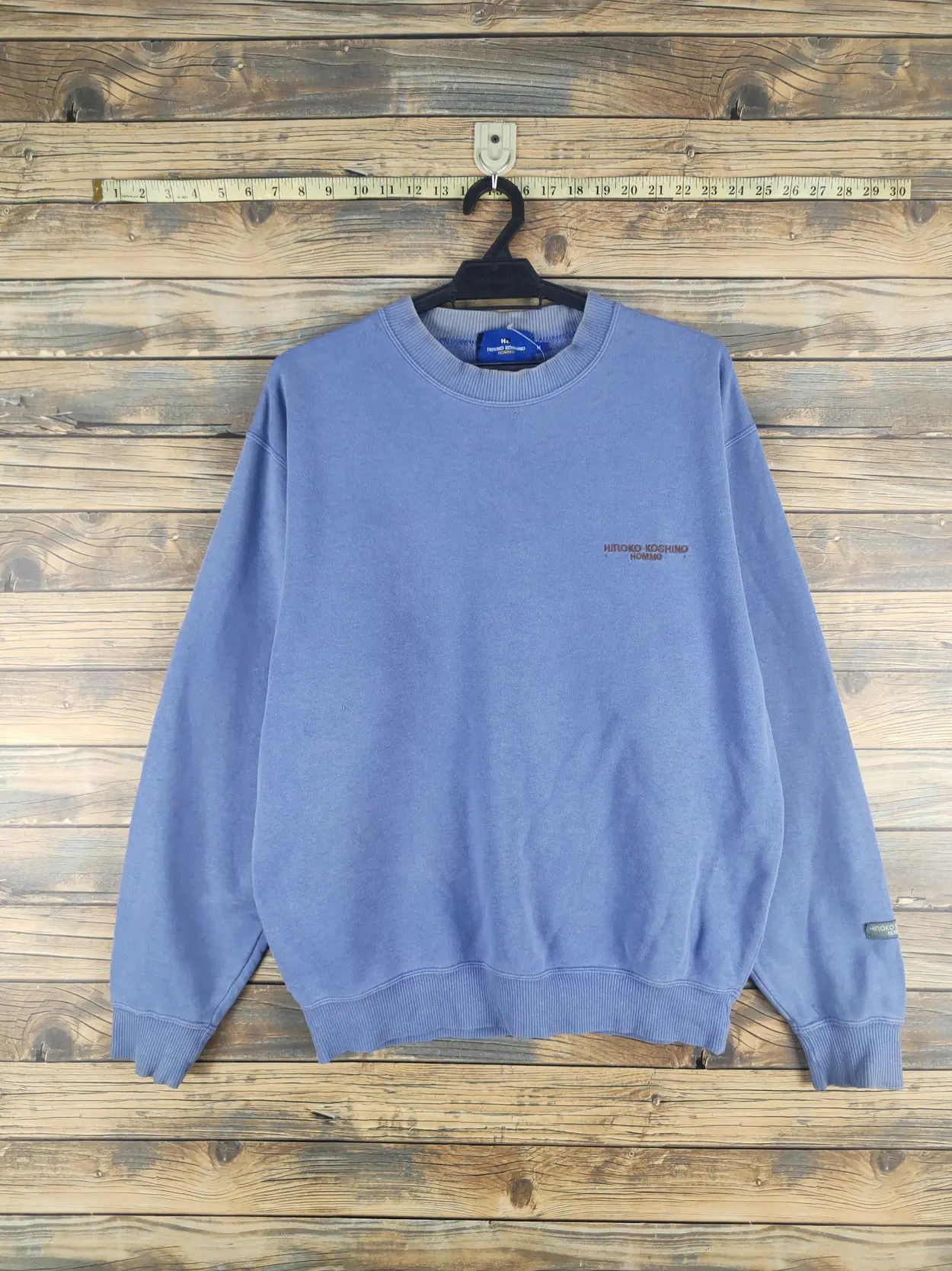 Hiroko Koshino Homme DL Hiroko Koshino Homme vintage Blue Sweatshirts #621T Size US M / EU 48-50 / 2 - 6 Thumbnail