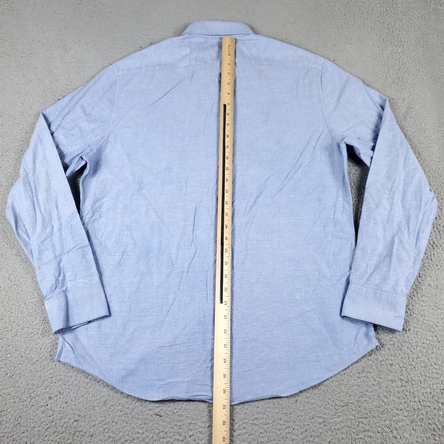 Original Penguin VINTAGE not applicable; Original Penguin Dress Shirt Mens 16 Blue Long Sleeve Button Up Collared Cotton Classic Fit 16 in Mens Blue Dress Shirt Size 42R - 6 Thumbnail