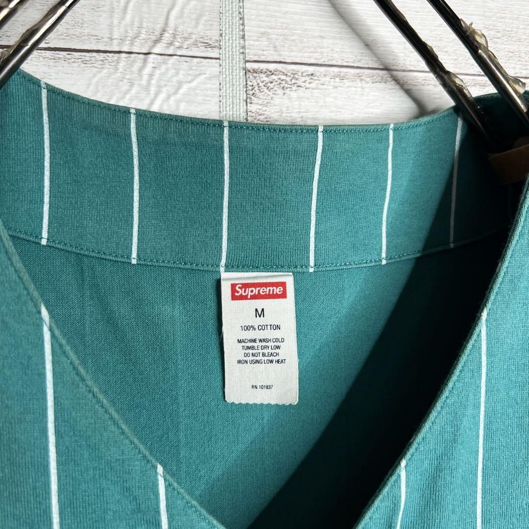 Supreme Supreme Short Sleeve Baseball Shirt Cotton Green Size M Size US M / EU 48-50 / 2 - 6 Thumbnail