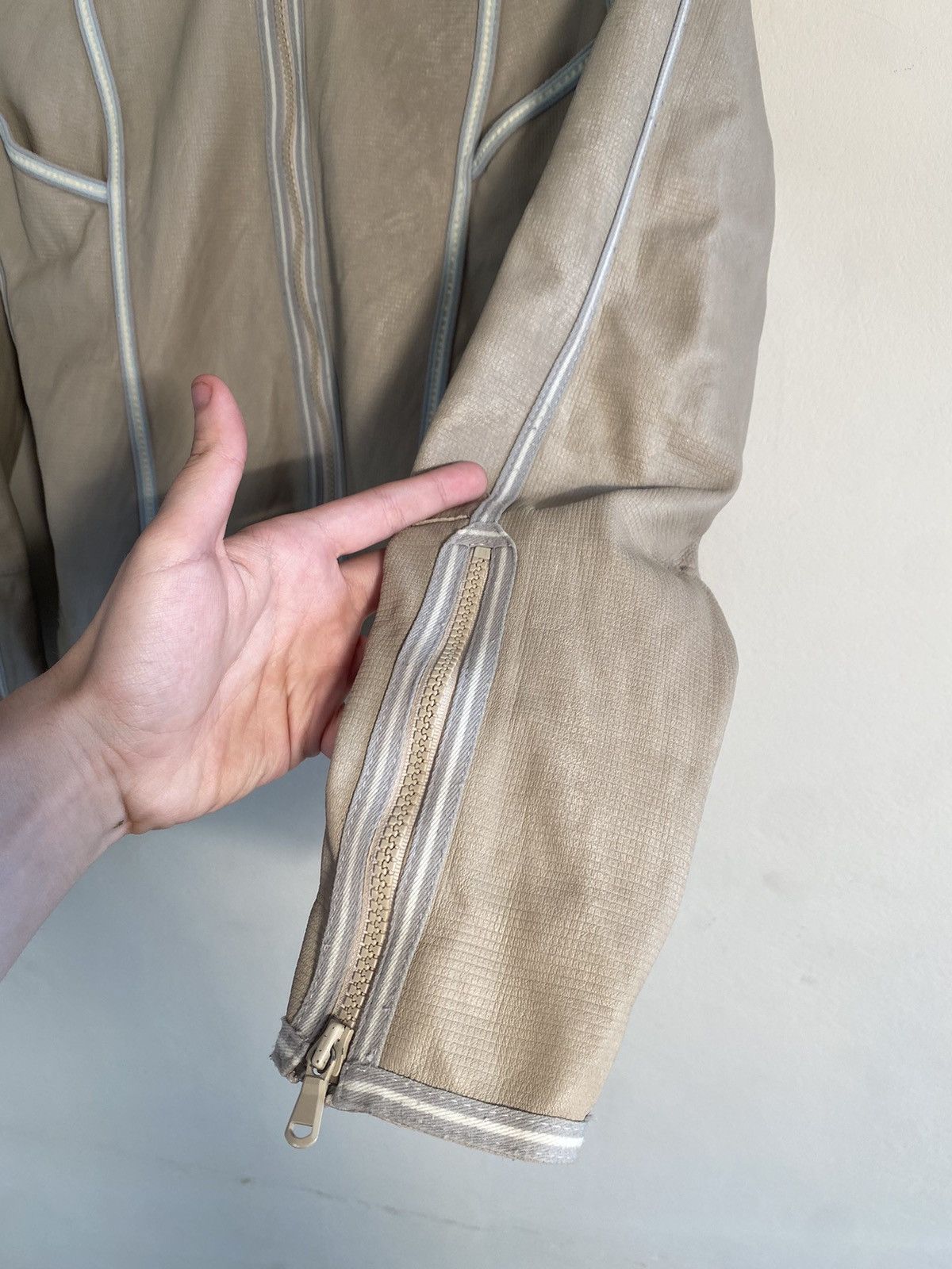 Armani × Vintage Vintage Armani Jeans Leather Biker Jacket women’s Size L / US 10 / IT 46 - 4 Thumbnail
