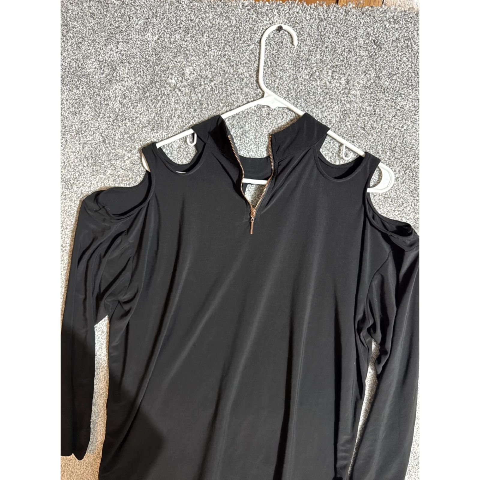 Vintage Love Scarlett Blouse Women 1X Plus Cold Shoulder Keyhole Goth Mob Wife Witchy Edgy Retro Y2K Top City Designer Outdoor Retro Size XL / US 12-14 / IT 48-50 - 7 Thumbnail