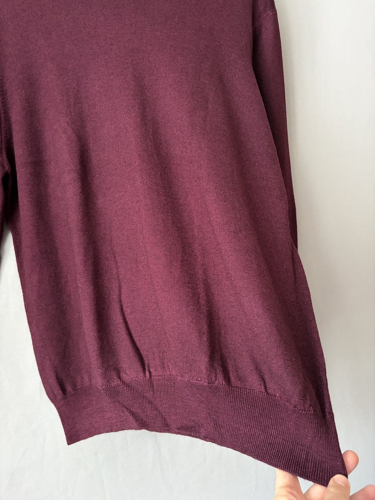 Gran Sasso Gran Sasso Burgundy Red Wool Sweater Pullover Size US XL / EU 56 / 4 - 6 Thumbnail