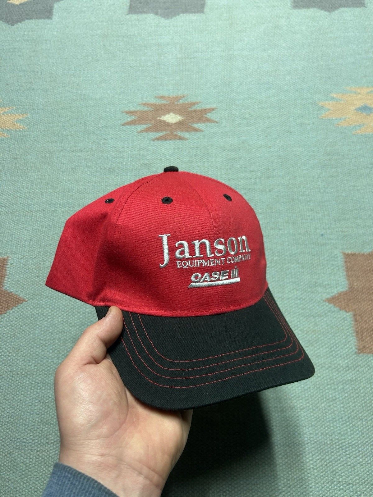 Vintage Vtg strapback hat Janson Equipment case IH tractor farm NOS Size ONE SIZE - 1 Thumbnail