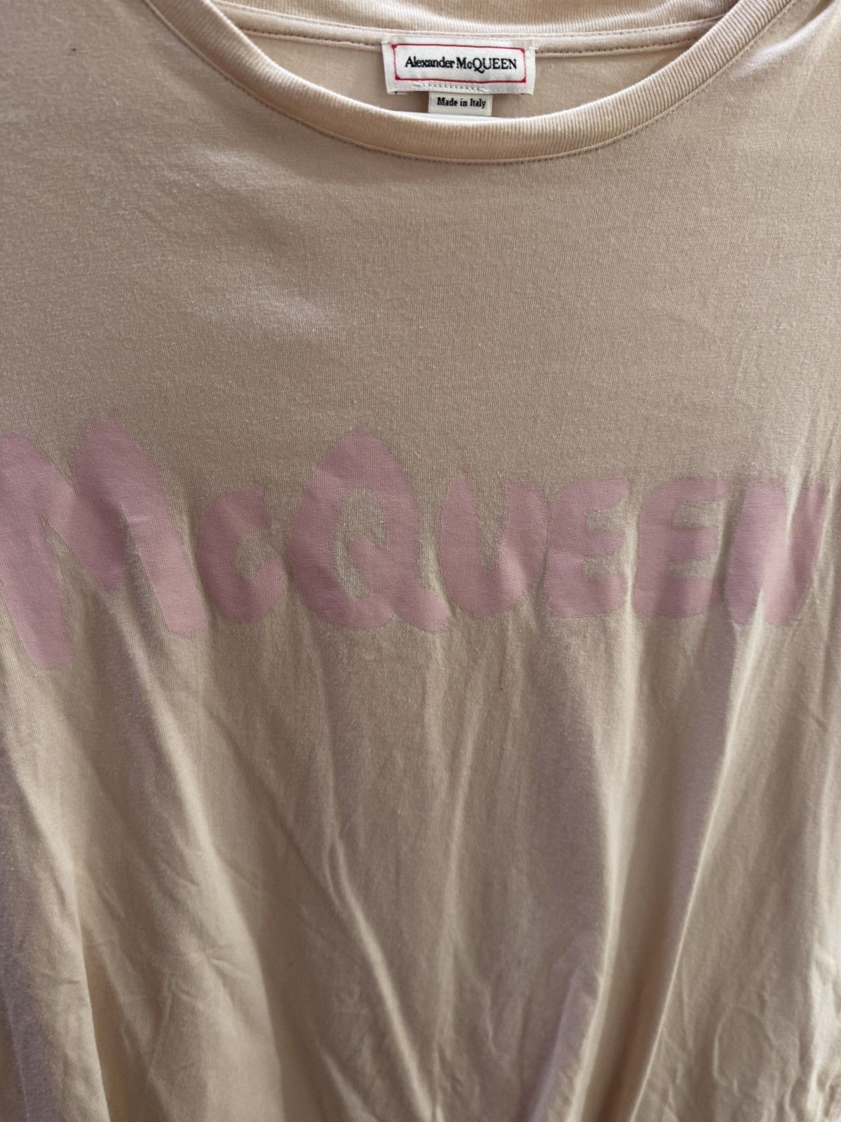Alexander McQueen Light Pink McQueen Tee Shirt Size US L / EU 52-54 / 3 - 4 Thumbnail
