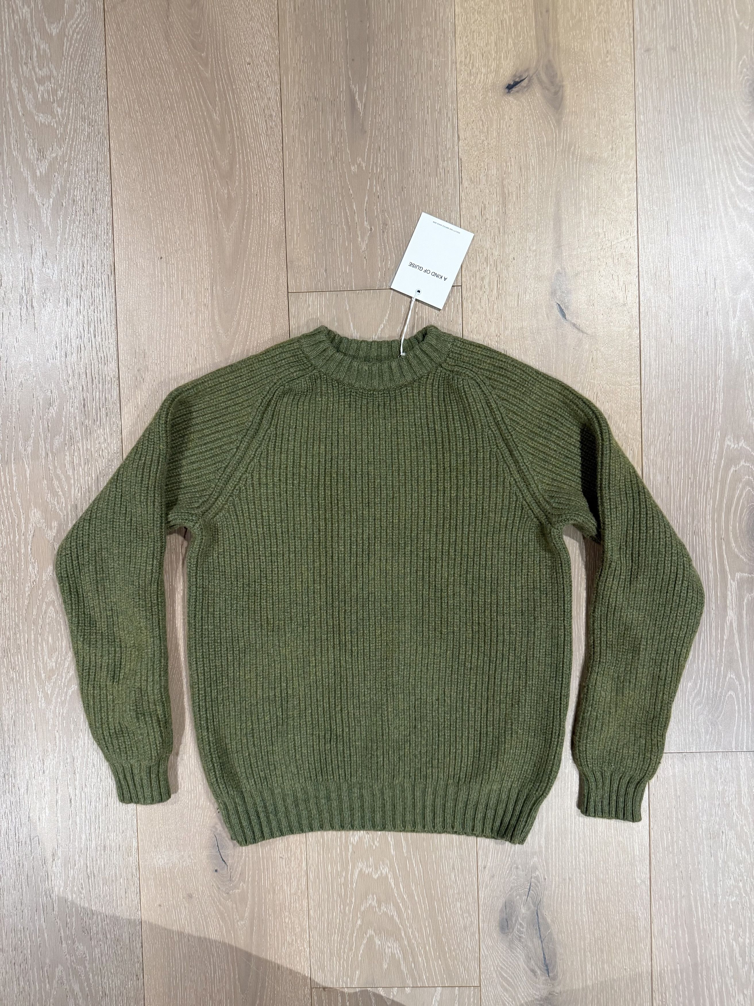 A Kind Of Guise 💚 AW22 A Kind Of Guise Badger Knit Sweater Thyme Melange Size US M / EU 48-50 / 2 - 1 Thumbnail