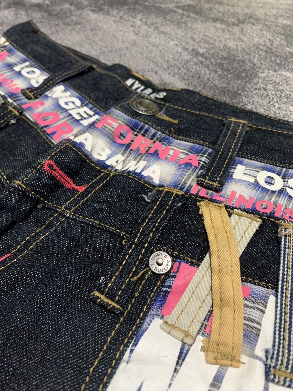 Japanese Brand Nylaus denim vintage double waist Size 30" / US 8 / IT 44 - 5 Thumbnail