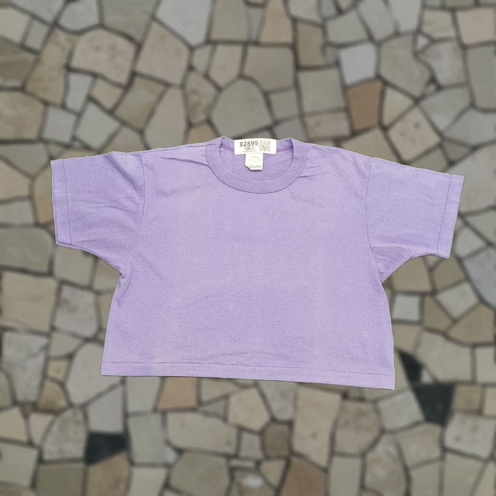 Vintage VINTAGE MOD Crop-Top Shirt Womens Small 18x15 USA Spruce Purple 80s 90s Retro Cropped Short Sleeve Size S / US 4 / IT 40 - 1 Thumbnail