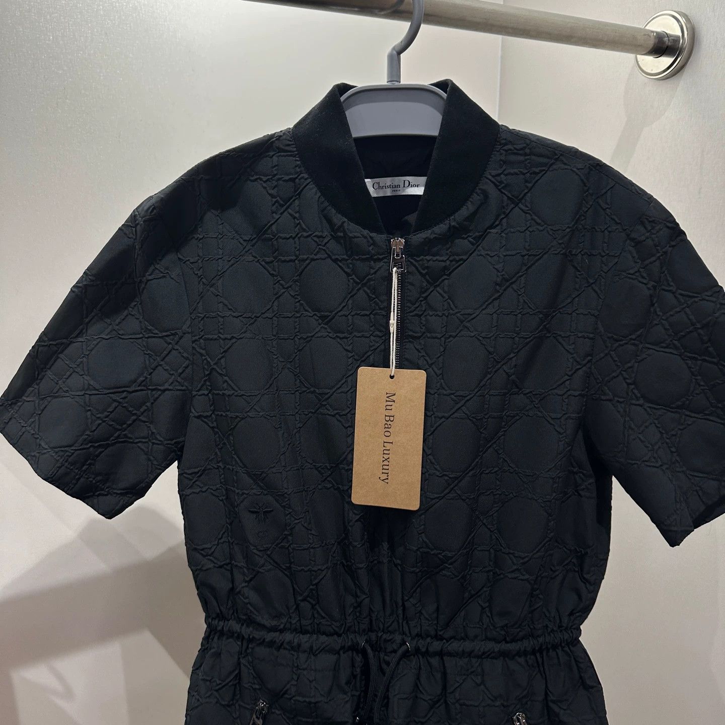Christian Louboutin Christian Dior apr552 Tartan Bee Jacquard Dress Size XS / US 0-2 / IT 36-38 - 7 Thumbnail