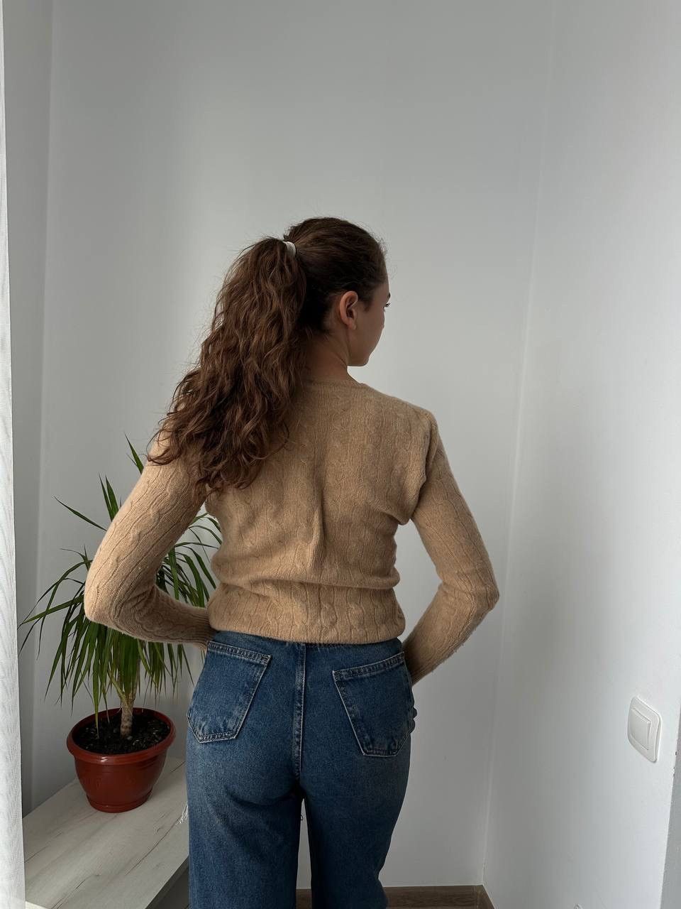 Polo Ralph Lauren × Vintage Vintage Polo Ralph Lauren Cable Knit Wool Brown W Sweater Size M / US 6-8 / IT 42-44 - 9 Thumbnail
